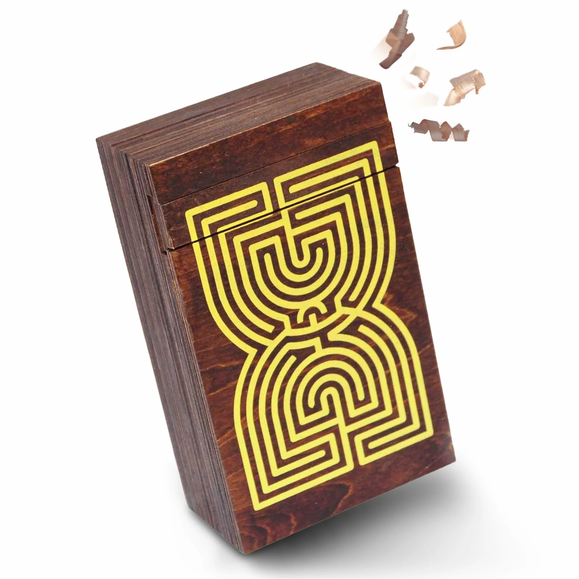 Logica Jeux Art. Coffret Labyrinthe - Casse-Tête en Bois - Coffret Secret - Difficultè 5/6 Incroyable - Collection Leonardo da Vinci