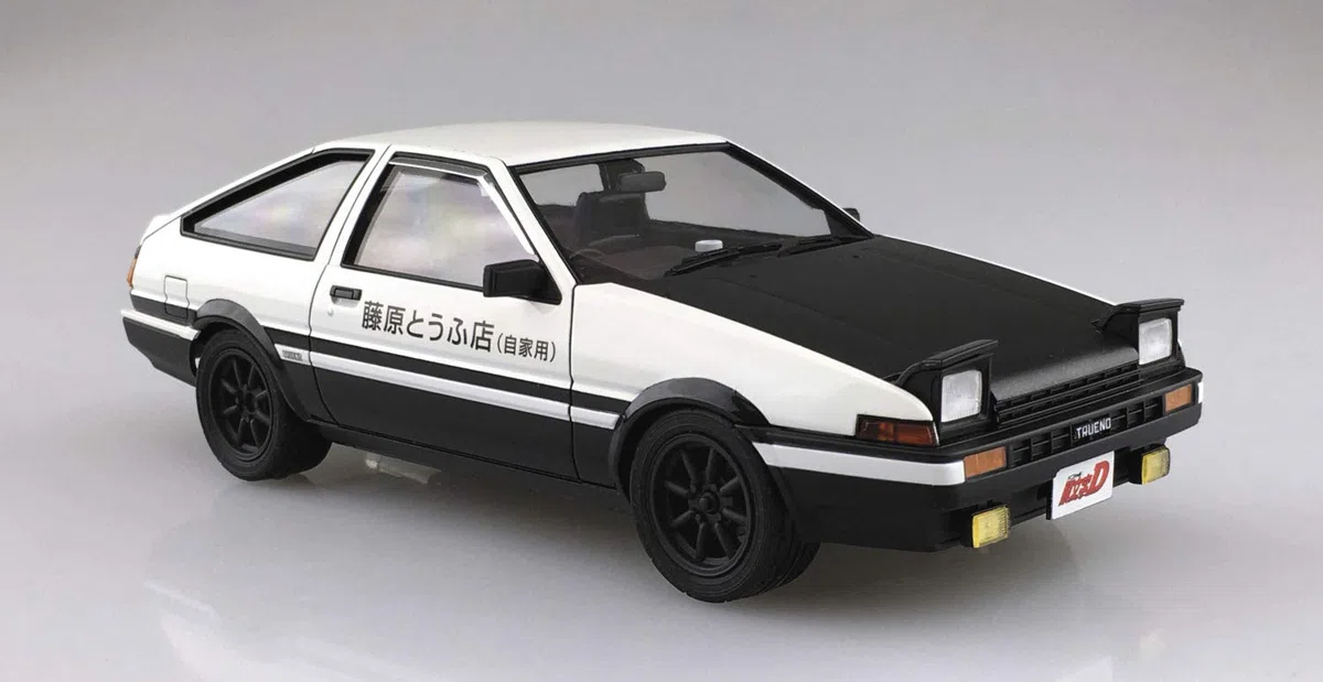 Aoshima 059579 Kit 1/24 Fujiwara Takumi AE86 Trueno Project D Version Toyota