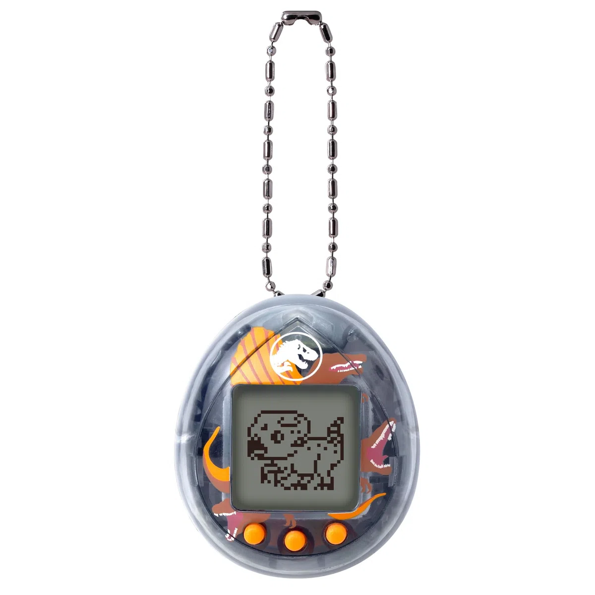 Bandai - Tamagotchi Nano Jurassic Brown - Version Marron Dino Spinosaurus - Tamagotchi Animal Interactif - Petit Format Nano - Dinosaure Animal Virtuel à élever - Jouet Enfant 8 Ans et + - NT90997