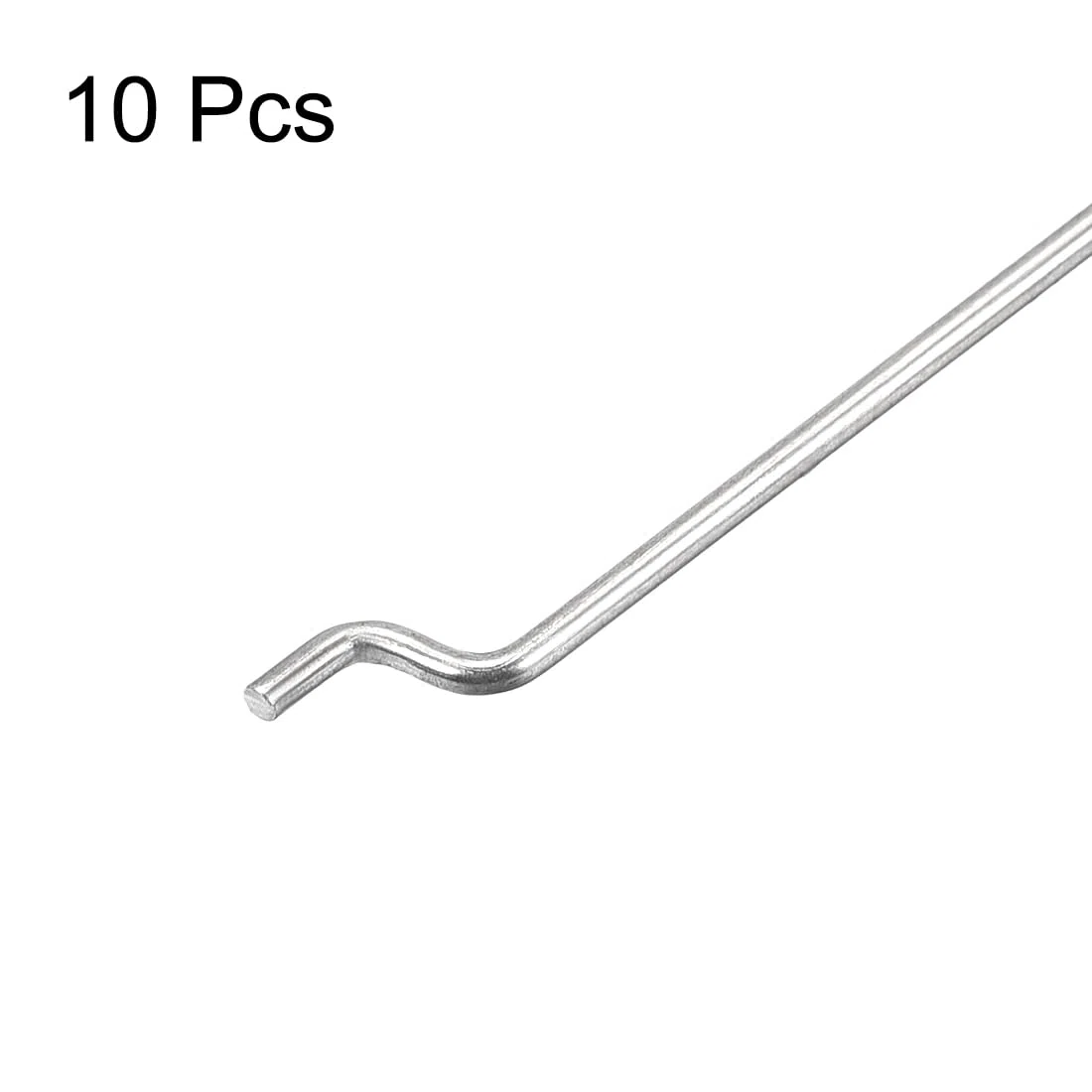 sourcing map 1.5mm x 300mm (12 Pouce) Acier Z Tirer/Pousser Tiges Pièces pour RC Avion Plane Bateau Rechange Paquet de 10