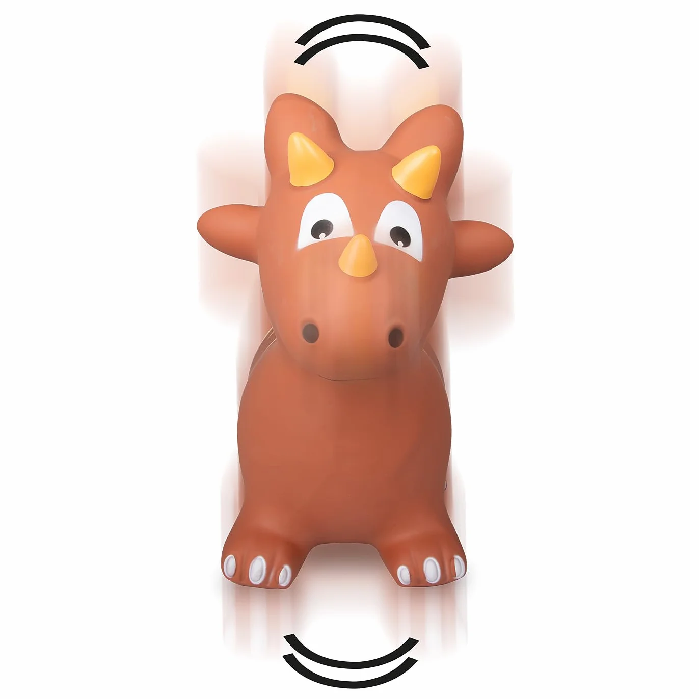JAMARA 460591 - Dinosaure Sauteur avec Pompe - sans BPA - Jusqu'à 50 kg - Favorise Le Sens de l'équilibre et la motricité - Les Oreilles d'animaux servent de Soutien, Robuste et résistant, Facile