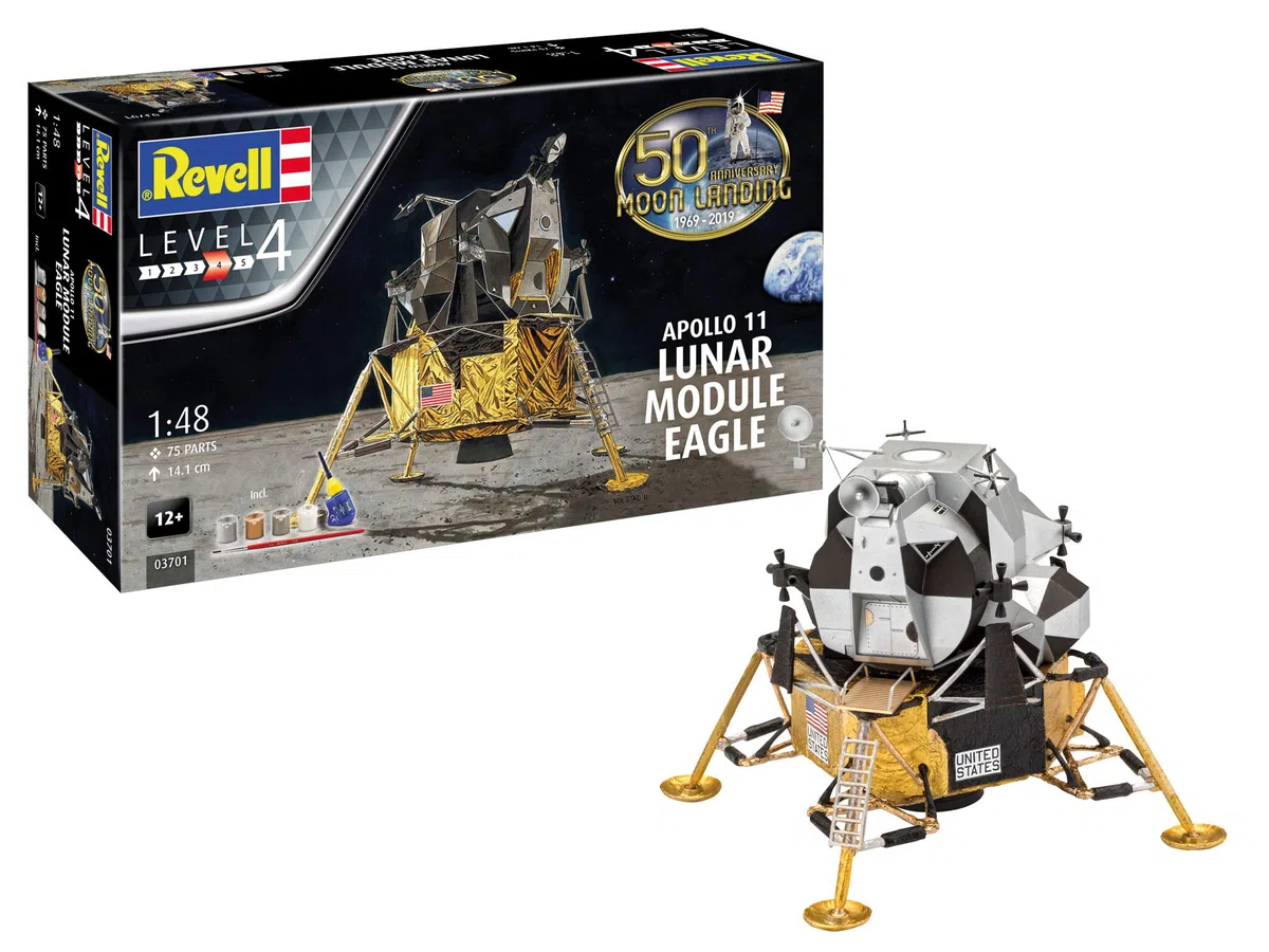 Revell Maquette Coffret Cadeau 50 Ans Apollo 11 Module Lunaire Eagle 03701