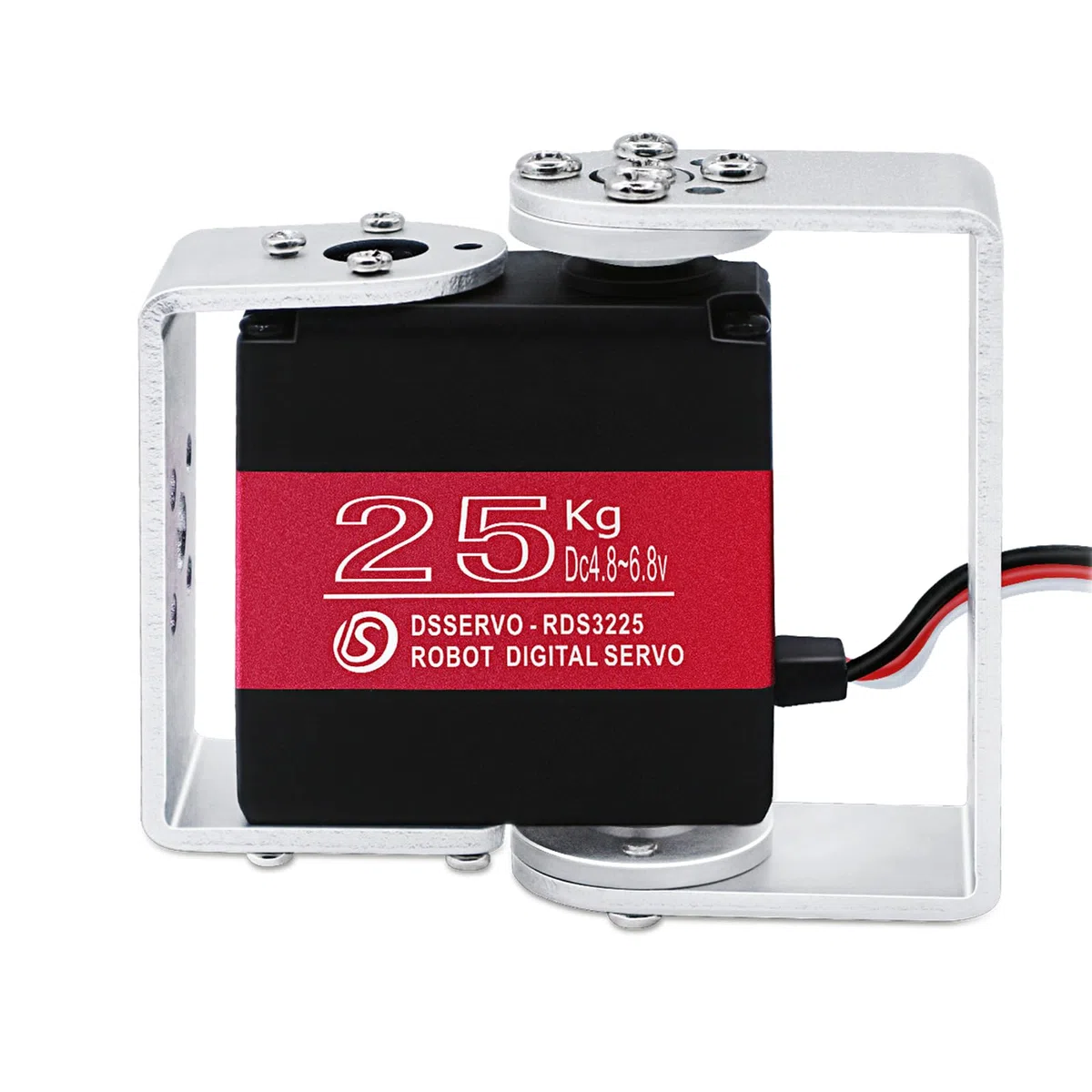 25KG Servo Moteur Robot Servos de direction numérique à engrenage métallique à couple élevé avec supports de montage