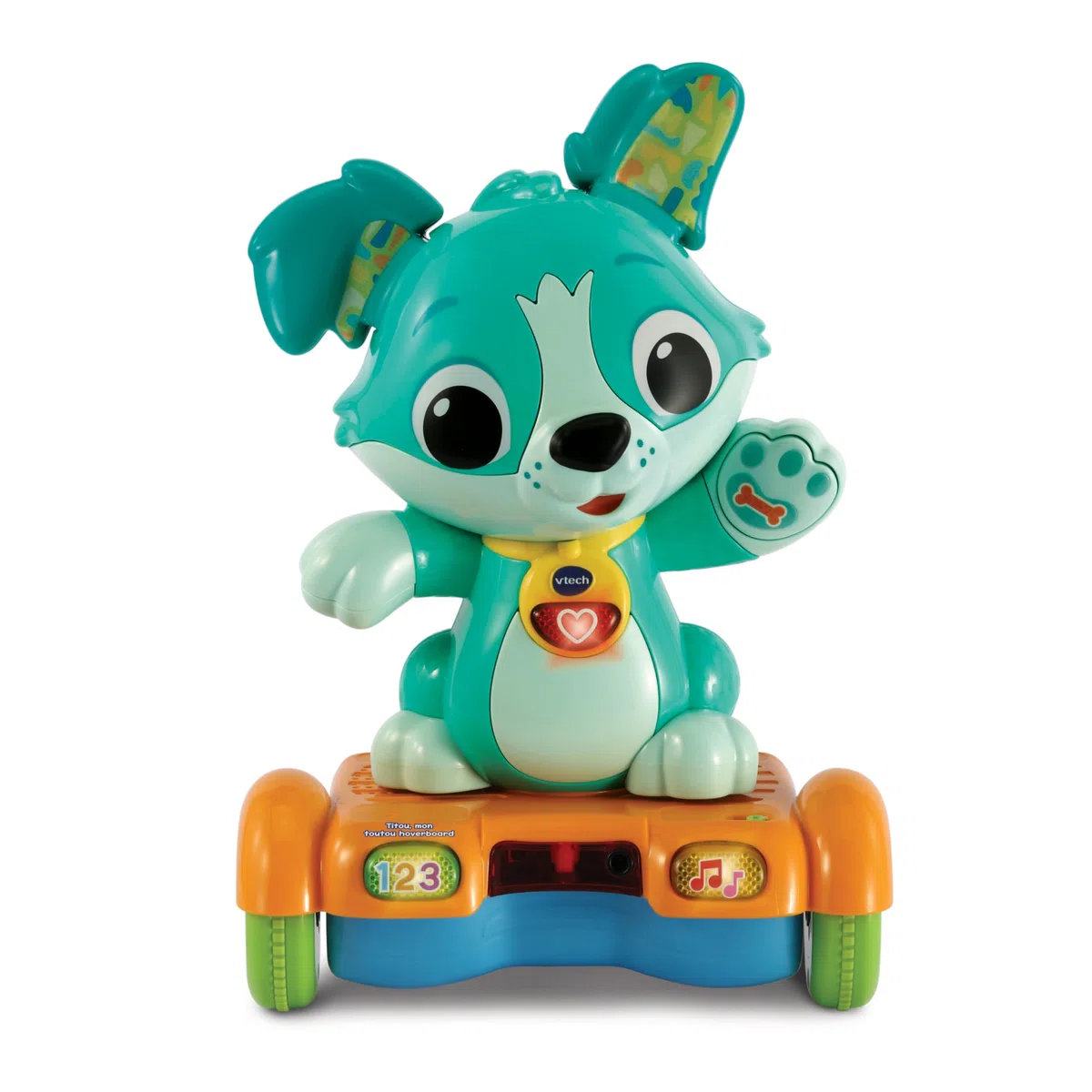 VTech - Titou, Mon Toutou Hoverboard, Chien Interactif de 1 à 3 Ans - Version FR