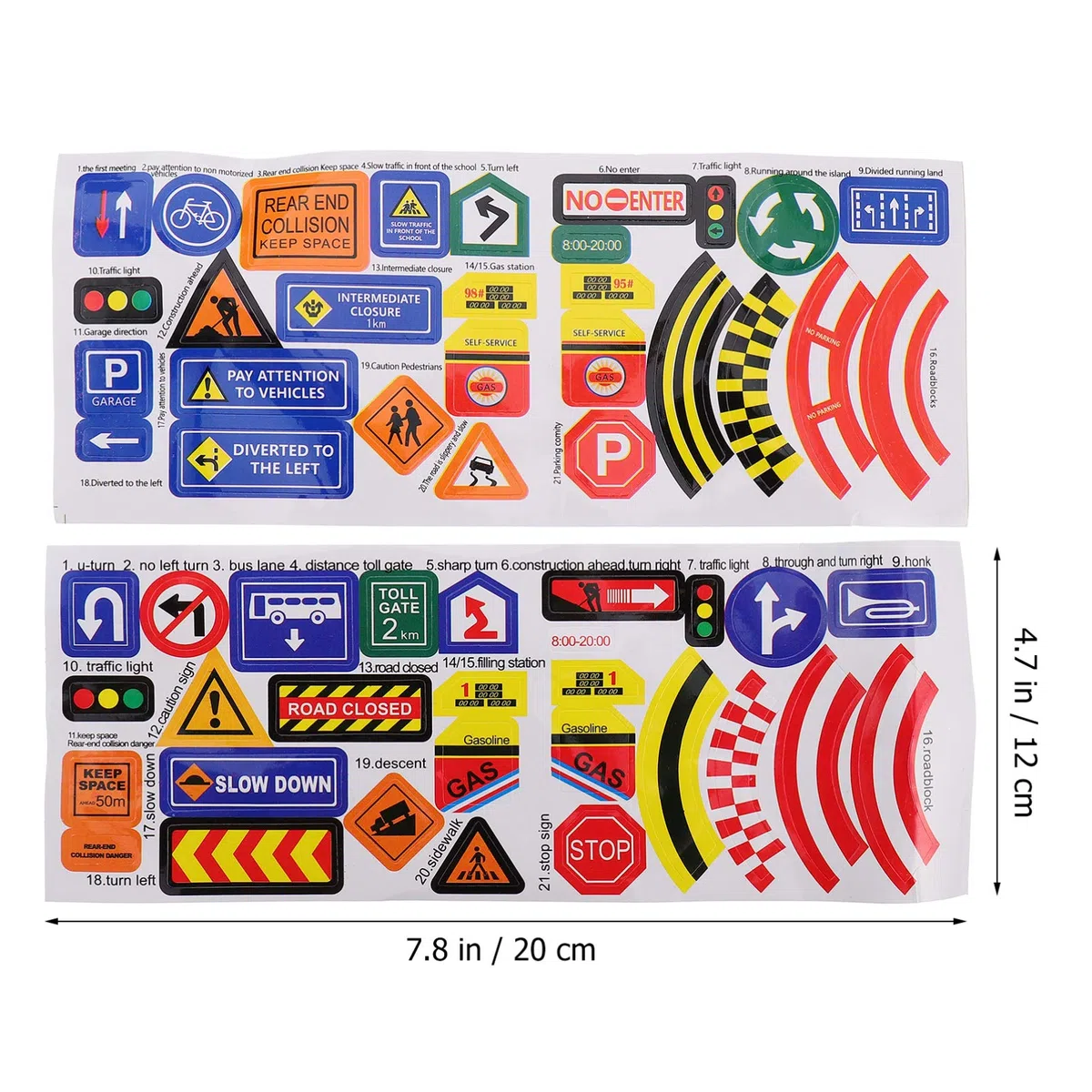 Toyvian Jouet De Panneau De Signalisation Routière 168 Pièces Jouet Cognitif pour Enfants Apprentissage des Règles De Circulation Et De La Sécurité Jeu Interactif Parent-Enfant