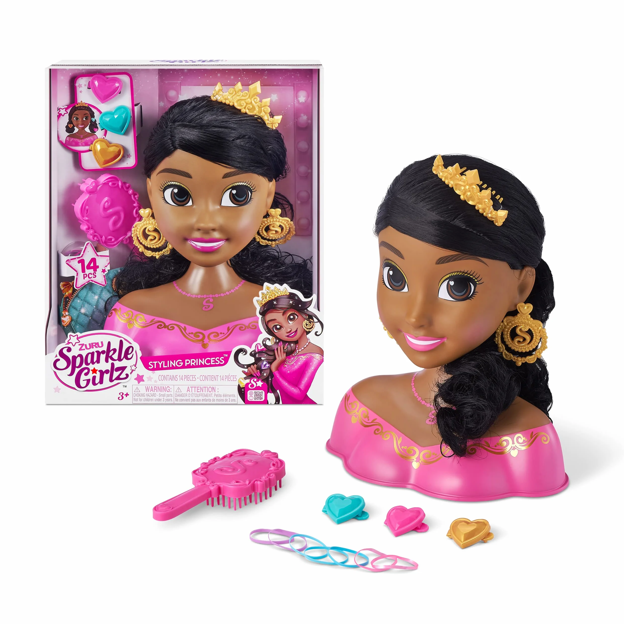 Sparkle Girlz Tête de Coiffure Fantasy sans Nail Design par ZURU