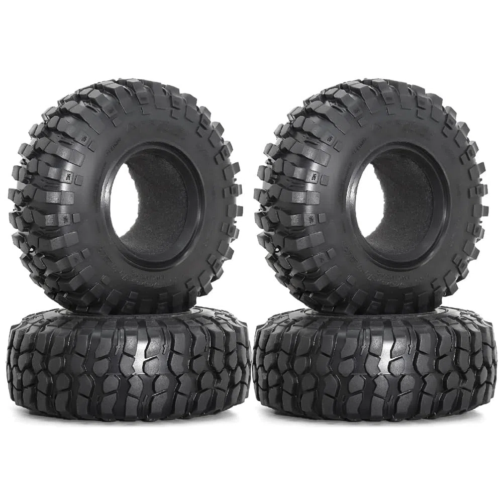 4PCS 1.9 "Pneu d'escalade Universel 106mm Pneu de Terrain Rocheux avec Doublure Interne pour Crawler Rc 1/10