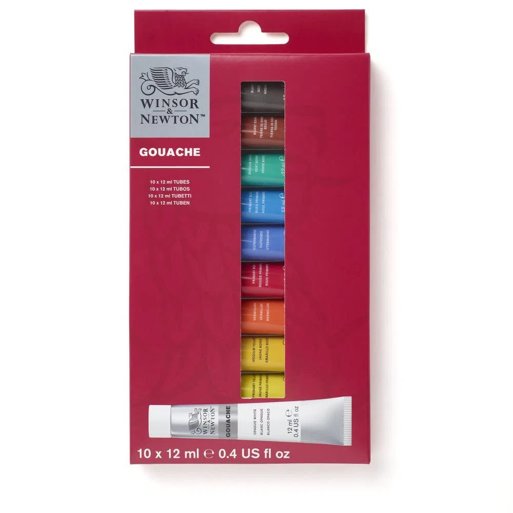 Winsor & Newton Gouache Set Initiation 10 Tubes de 12ml