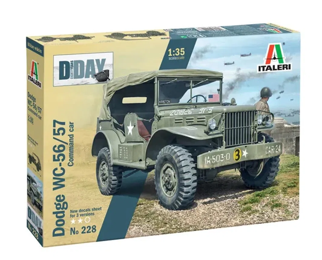 Italeri - I228 - Maquette - Char d'assaut - Staff Car Dodge Wc56