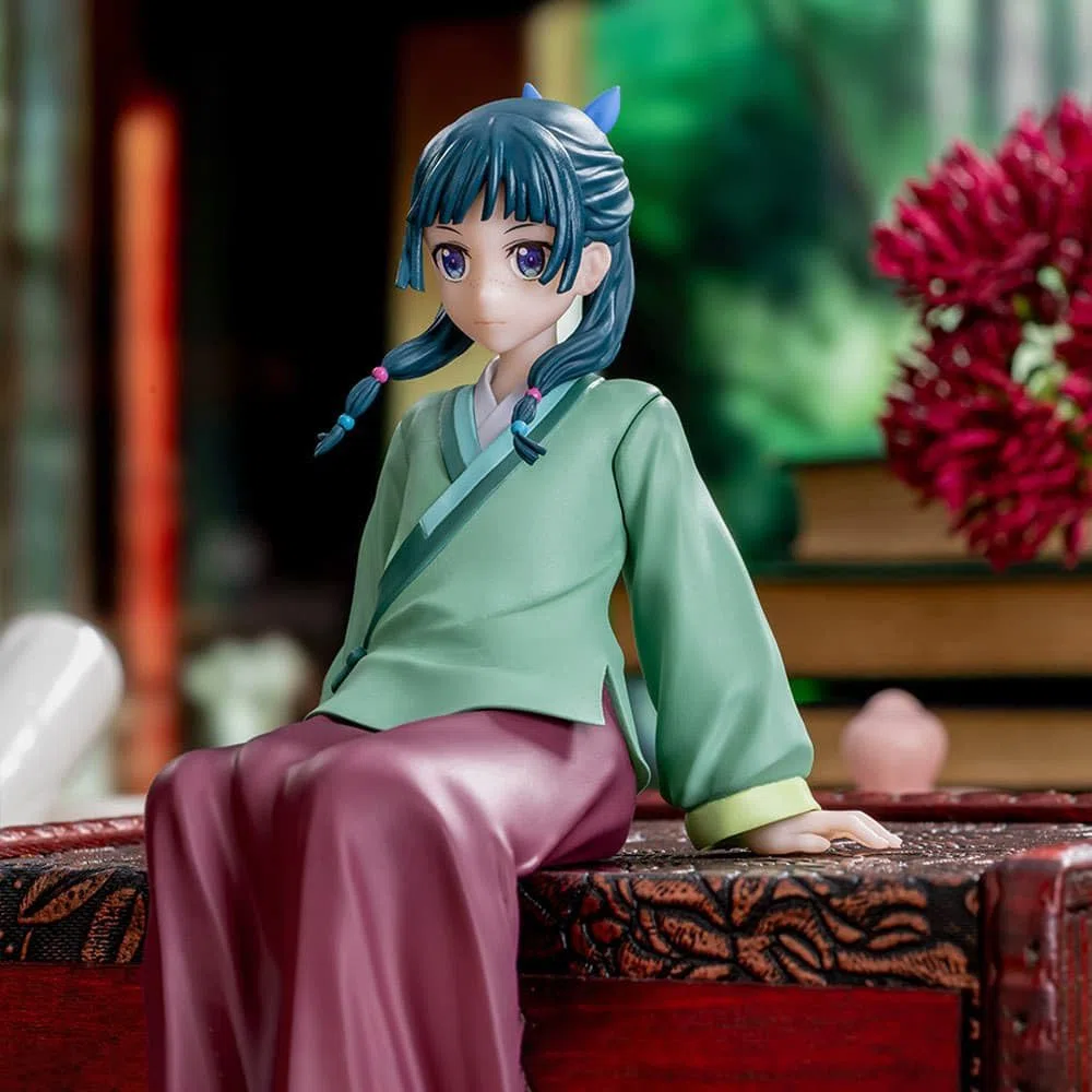 Zhongkaihua 2PCS Figurines Maomao et Jinshi, Figurine de personnage d'anime Maomao en pose assise, figurine de collection en PVC 14/16CM, décoration cadeau