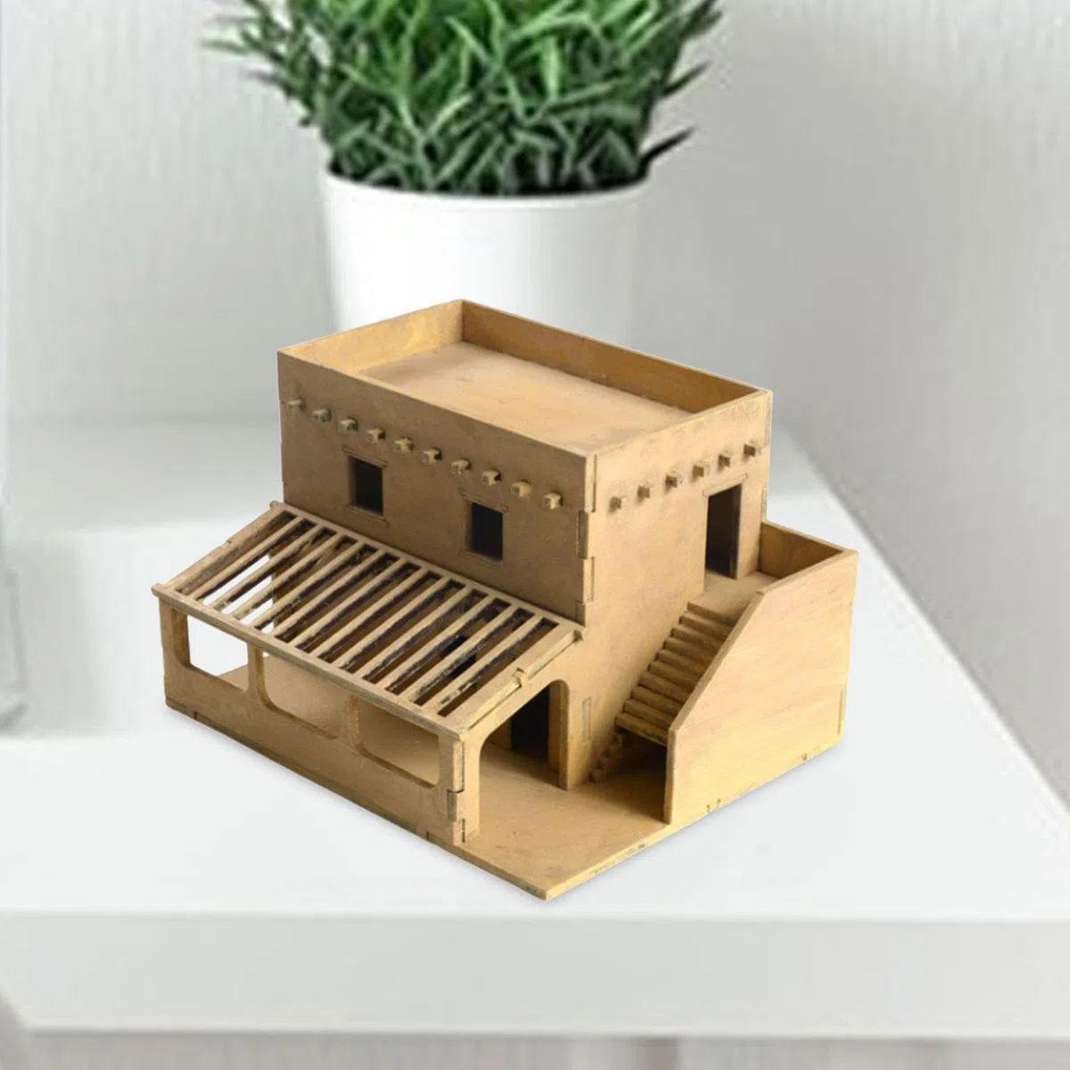 harayaa 1/72 Kits de construction de maquettes de maison Scène d'architecture Modèle de scène d'architecture pour Diorama, style c