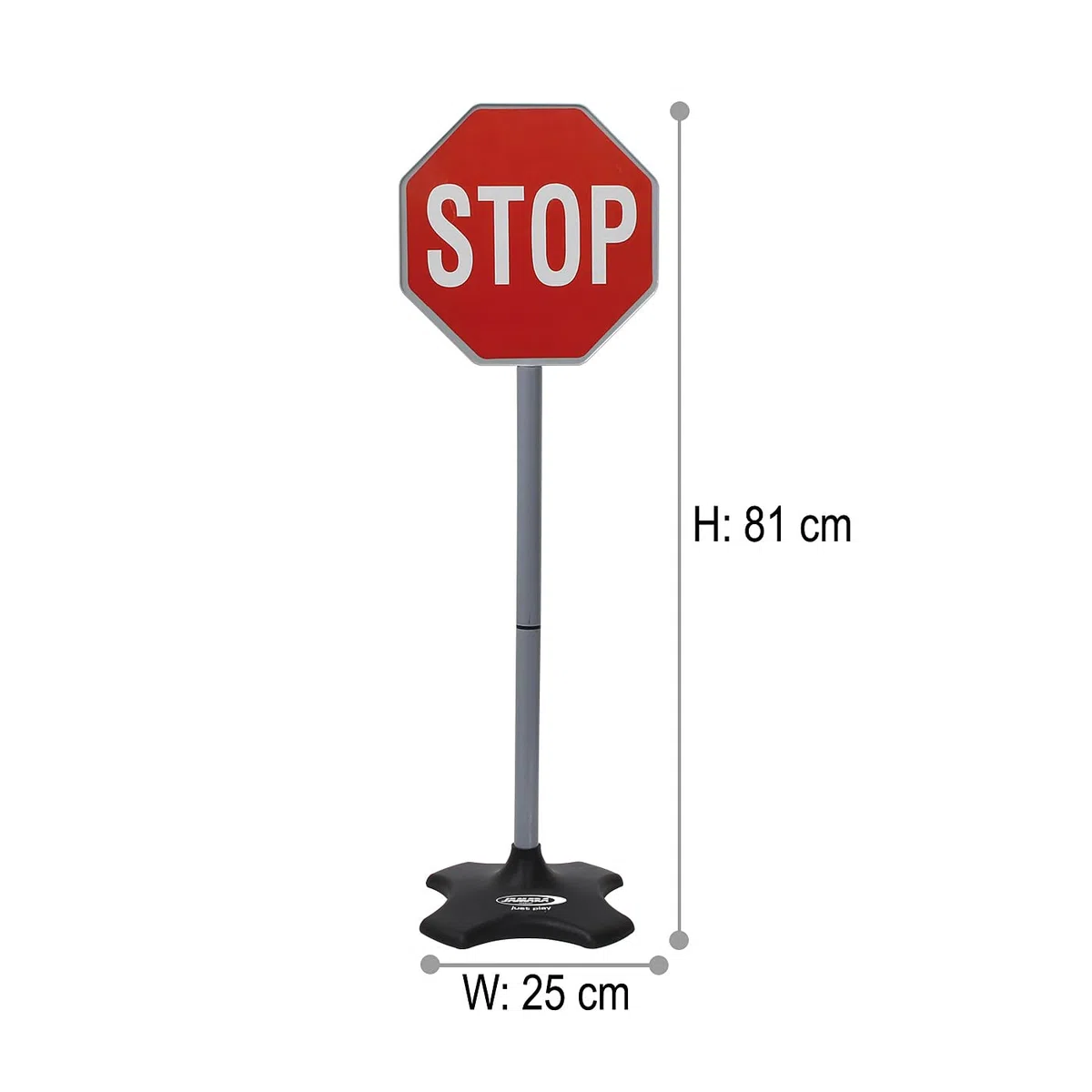 Jamara, kit de signalisation, Grand A avec 5 panneaux de signalisation différents, montage facile grâce aux éléments attachables, plastique robuste et léger, 460257