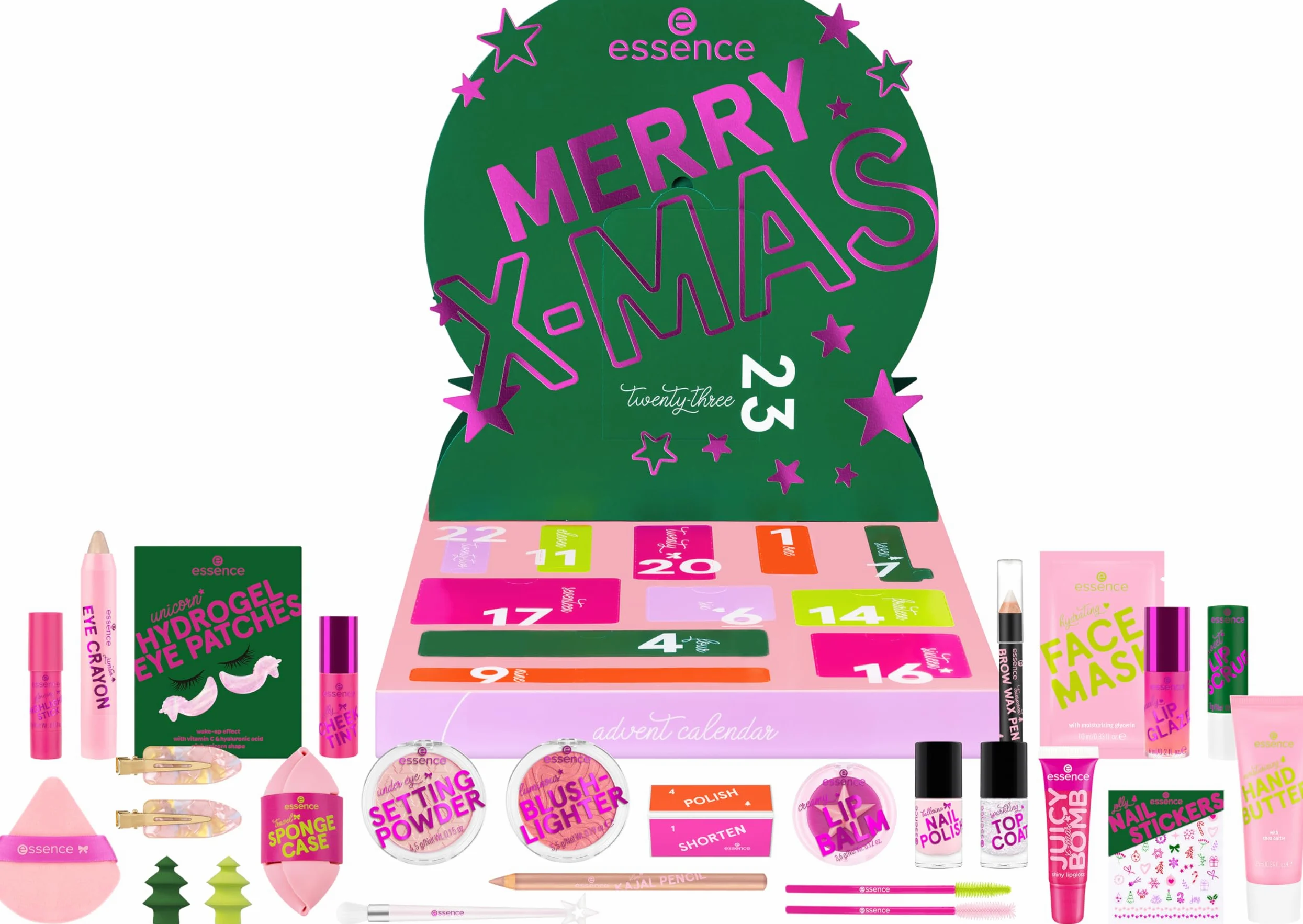 Essence Cosmetics Calendrier de l’Avent Little X-Mas Wonder, sans Acétone, Végan, sans Parabènes, sans Nanoparticules, Pack de 1 (1 Pièce)