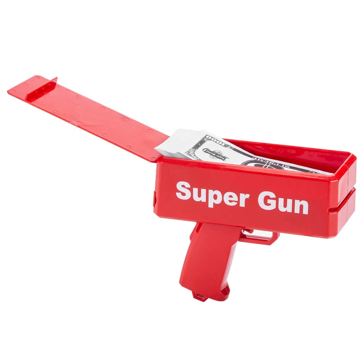 Super Money Gun Jouet Pistolet d'argent Party Revolver Tire des Faux Billets de Dollars pour Supreme Fun
