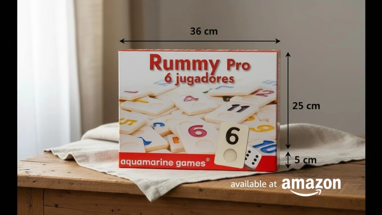 Aquamarine Games – Jeu de société Rummy 6 Joueurs (réf. DO001)