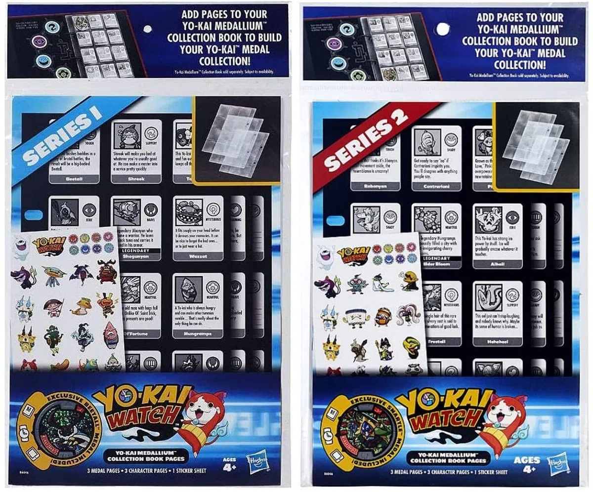 Yokai Watch Série Medallium Collection Livre Pages - les séries peuvent varier