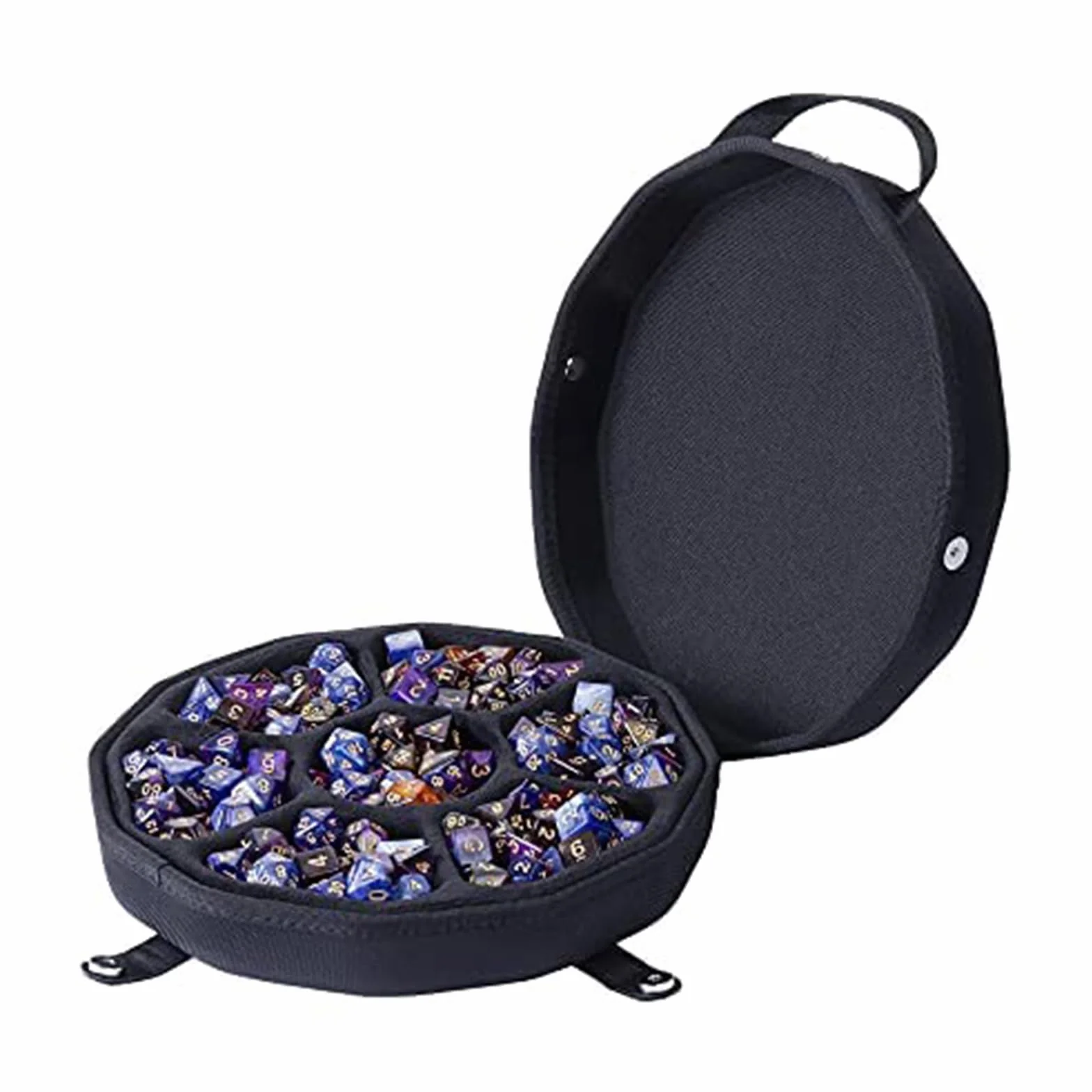 Aenllosi Housse Boîte Étui à DND Dés Tray pour DND Dé Jeu de Role DND Dés Set 210 polyédriques Dice（Petit Housse）