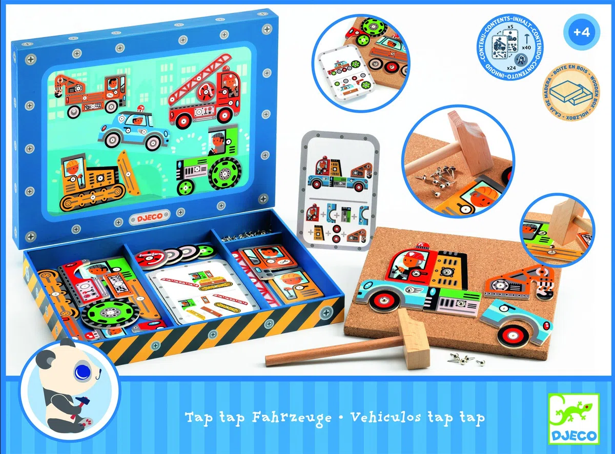 Djeco DJ06641 Tap Tap Jeu de bricolage sur véhicules