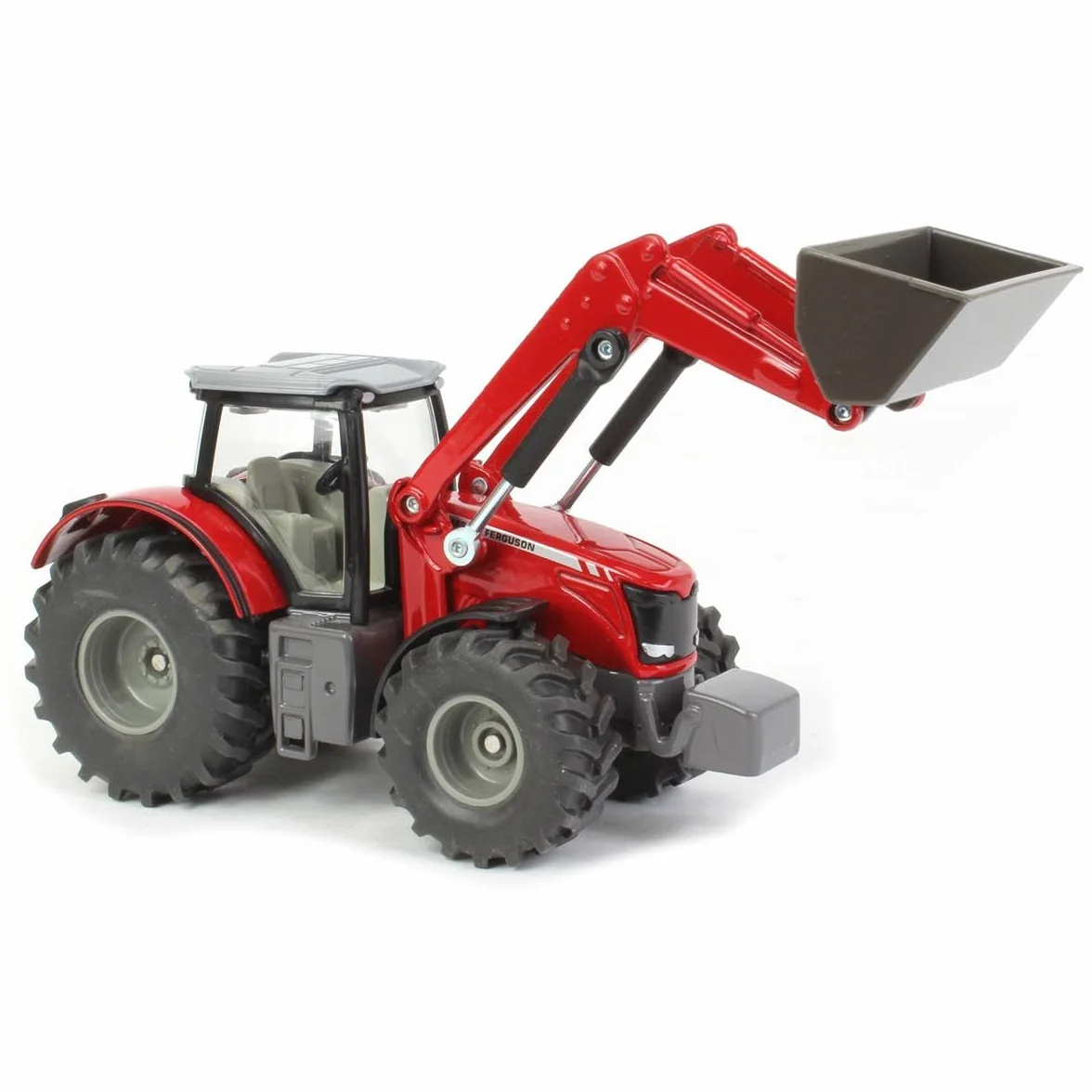 SIKU 1985, Tracteur Massey Ferguson 8690 avec Chargeur Frontal Mobile, 1:50, Métal,Plastique, Rouge,