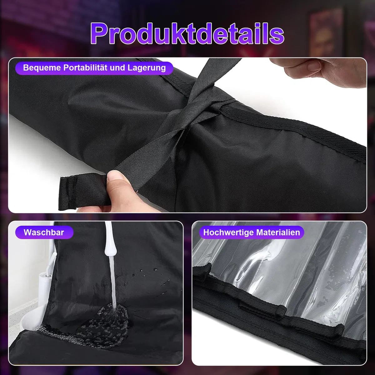 Playmat Tube Sac de rangement, support Playmat suspendu pour MTG avec 2 crochets, 12 fentes en plastique transparent et 1 fente pour sangle