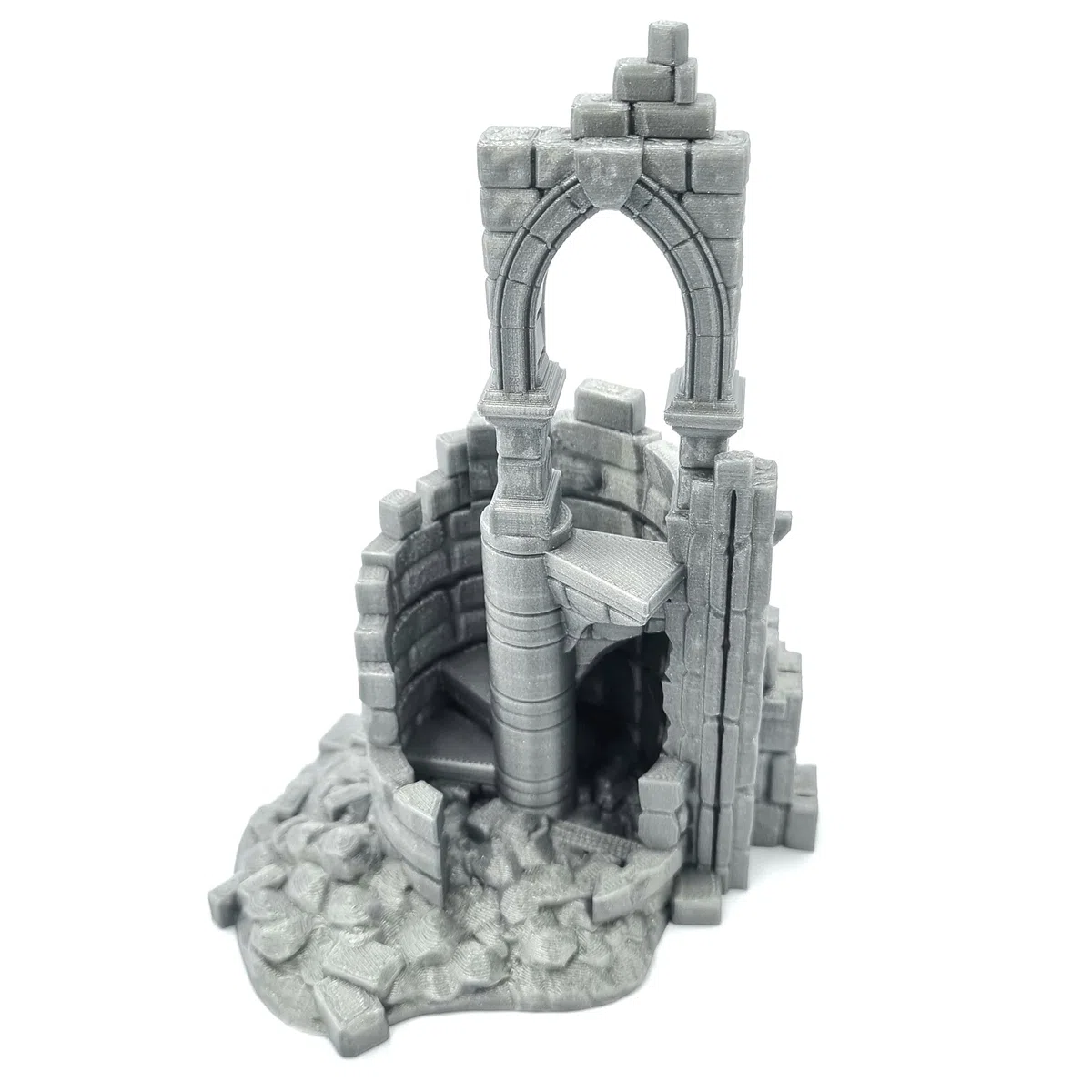 Q P Quality Printing 3D QP3D - Mur de Combat en Ruine, Paysage de Terrain 28-32 mm pour Wargames et RPG, Accessoires DND, D&D