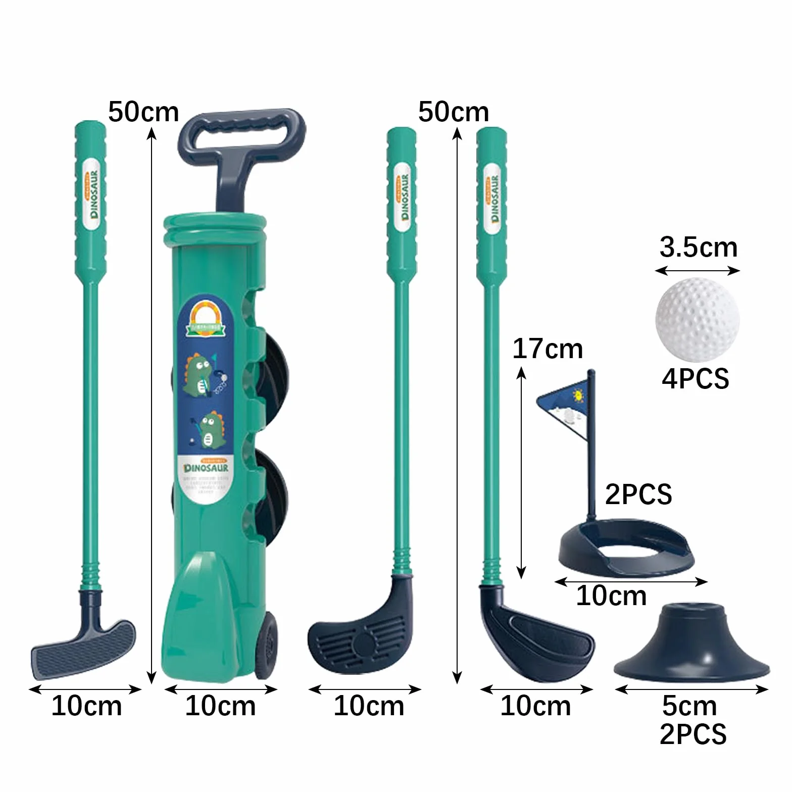 ZhuXIXILiang Jeux de Golf pour Enfants Toddler Golf Set Jouets de Sport d'intérieur et d'extérieur pour Enfants de 3,4,5 et 6 Ans (Golf)
