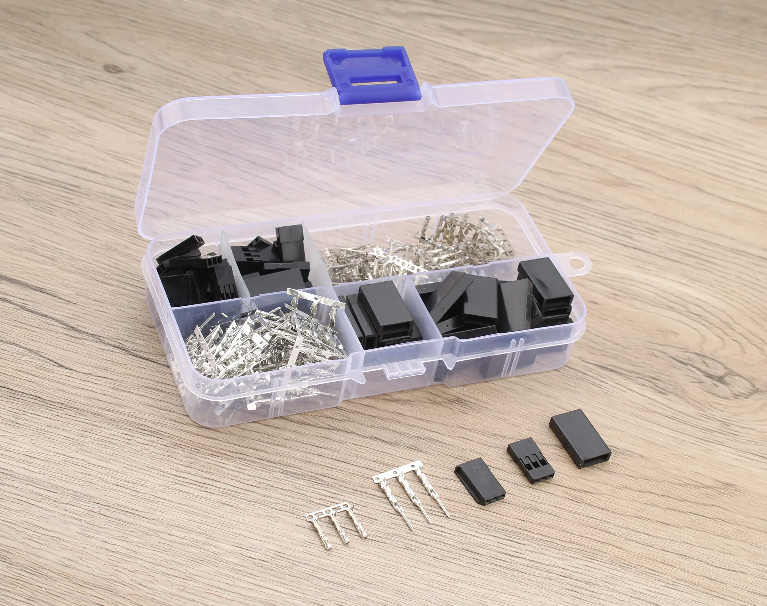 RUNCCI-YUN Lot de 30 connecteurs servo JR à 3 broches - Fiche RC mâle femelle - Fiche Dupont 2,54 mm - Câble servo torsadé 5 m (marron, jaune, rouge)