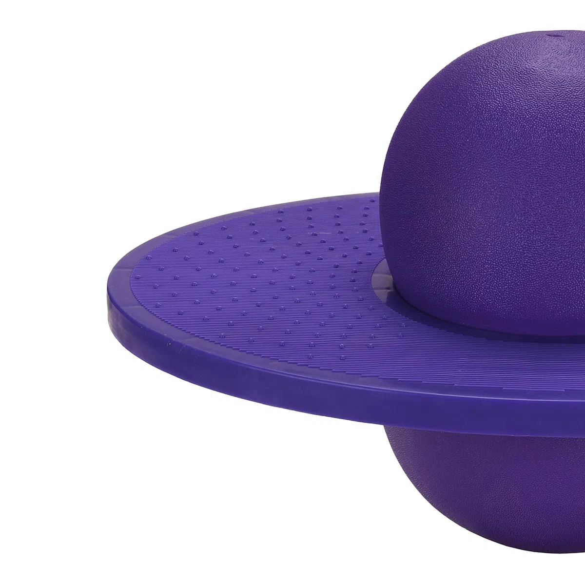 Relaxdays Pogo Ball pour Enfants, jusqu'à 100 kg, Jouet de Saut extérieur, Violet, 25x39x28 cm
