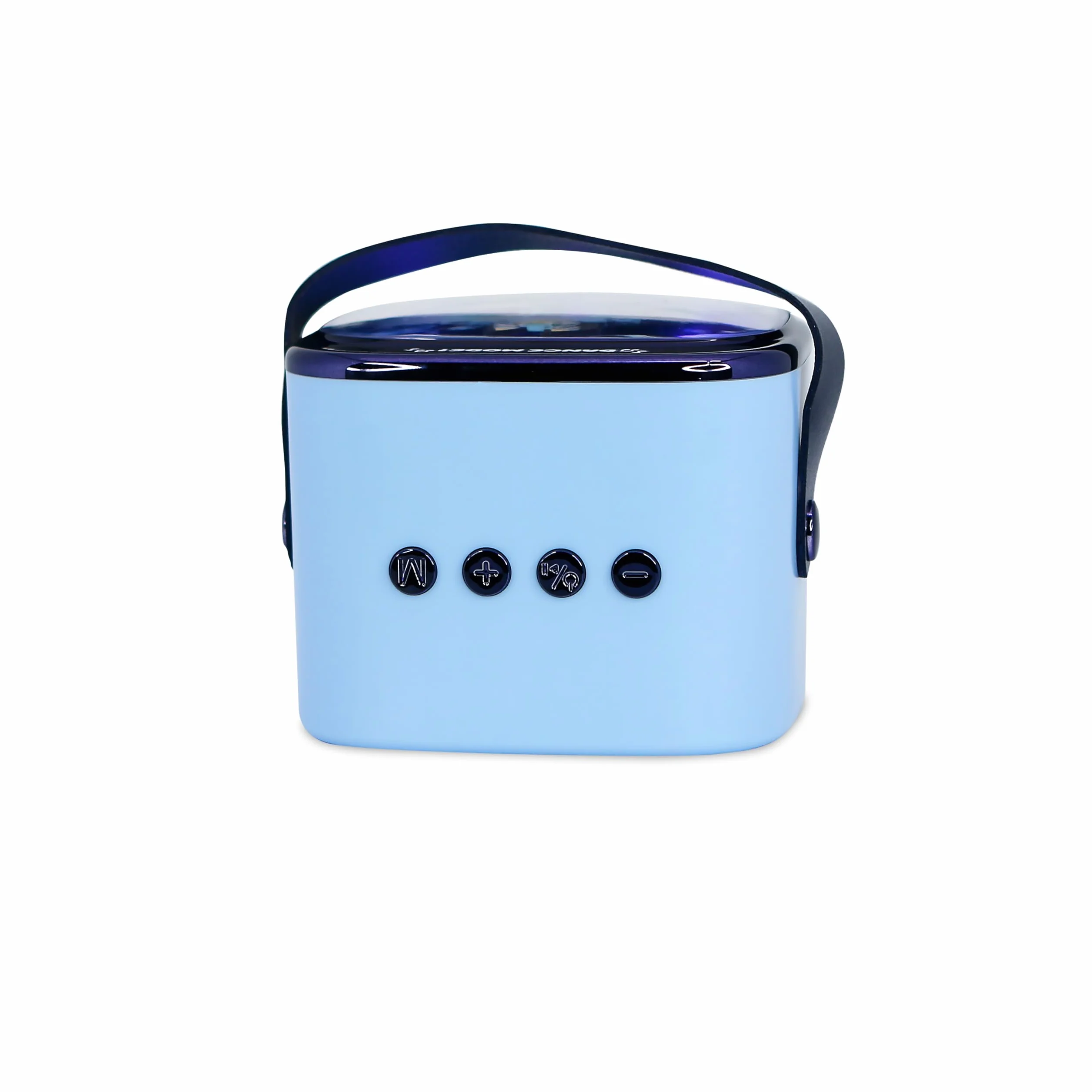 Bluey Mini Haut-Parleur de karaoké LED sans Fil avec Microphone Bluetooth, lumières changeantes de Couleur Bleue