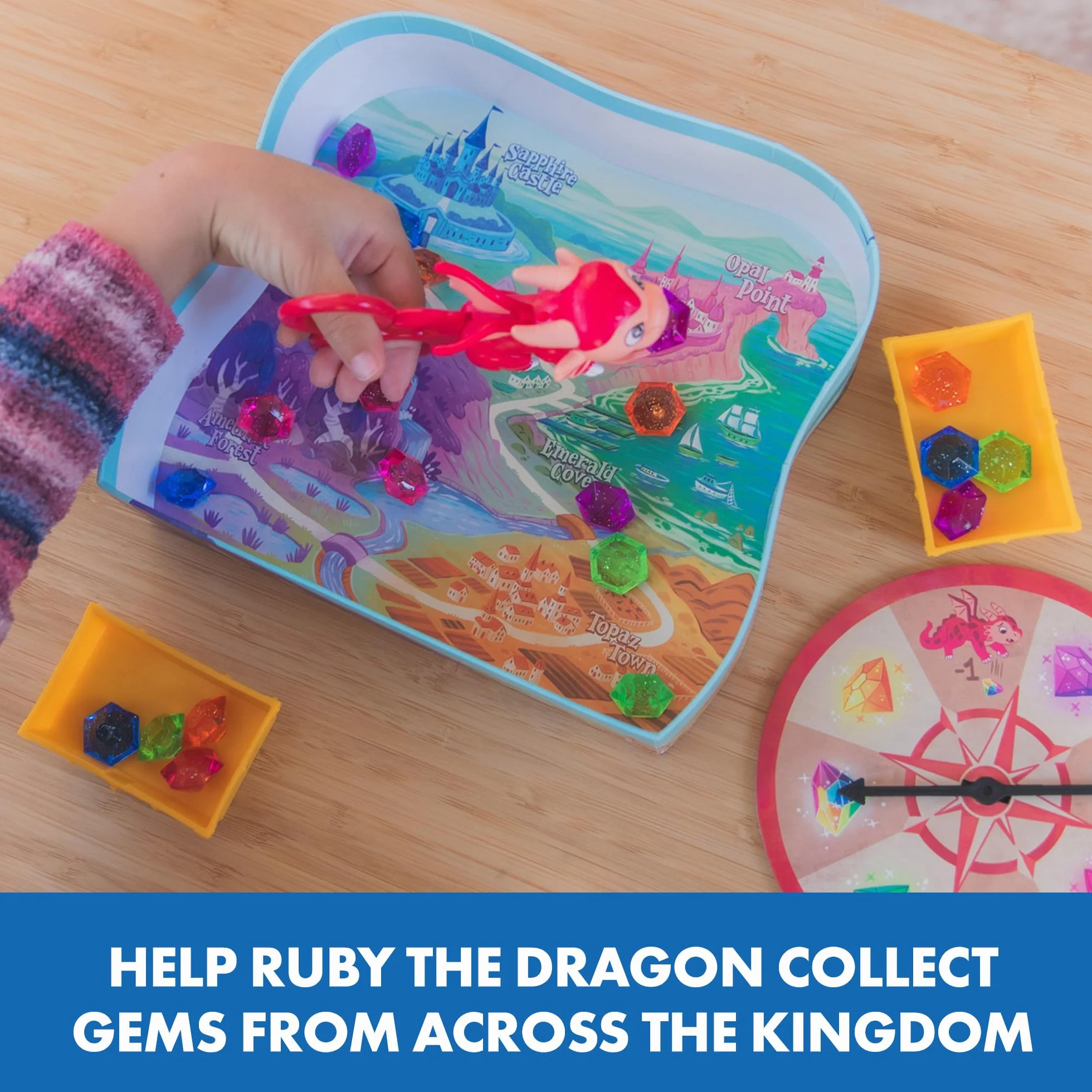 Learning Resources Jeu de compétences La Chasse aux Pierres précieuses de Ruby, Jouet Mixte, Introduction à l'utilisation des Ciseaux, Jeux éducatifs, dès 3 Ans