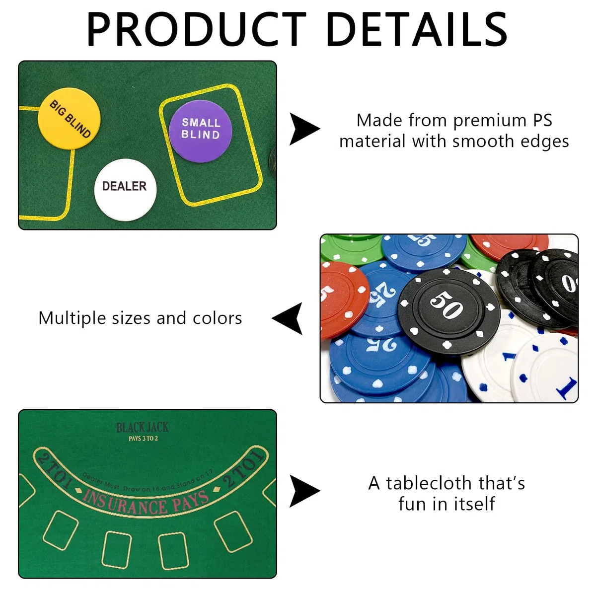 Kit de Poker 200 Jetons, Texas Holdem Set de Poker en Boite Métallique avec Tapis, 5 Couleurs Numérotés pour Soirée Jeux, Coffret de Complet pour Adultes (Kit de Poker 200 Jetons)