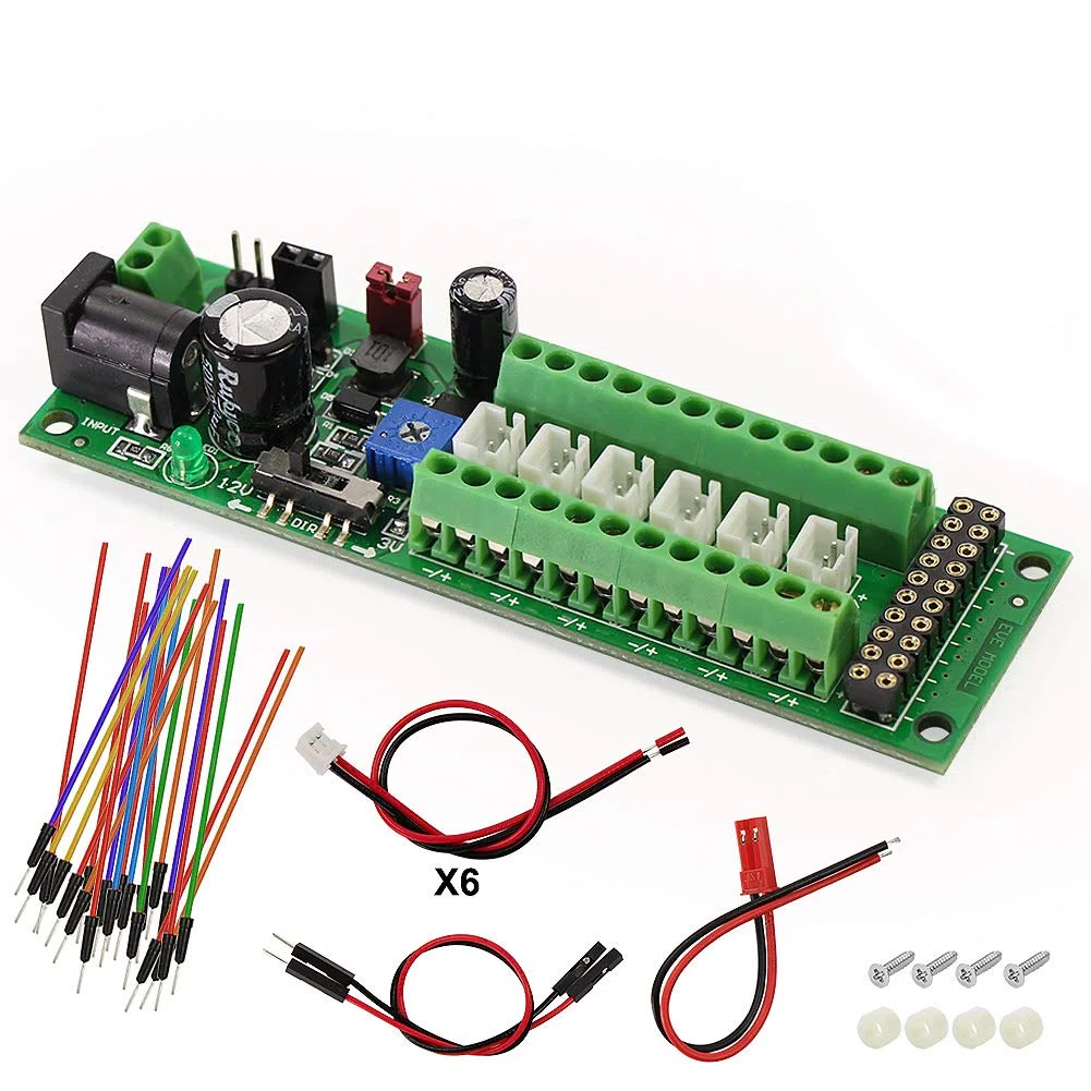 Evemodel PCB012 1set de panneau de distribution d'alimentation auto-adaptable Distributeur HO N O LED Street Light Hub DC AC Tension Train Contrôle de puissance