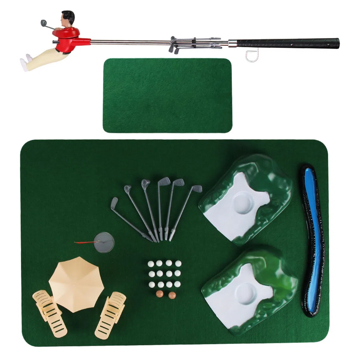 Minitype - Jeu de golf d'intérieur - Jeu amusant - Ensemble d'accessoires de golf Minitype