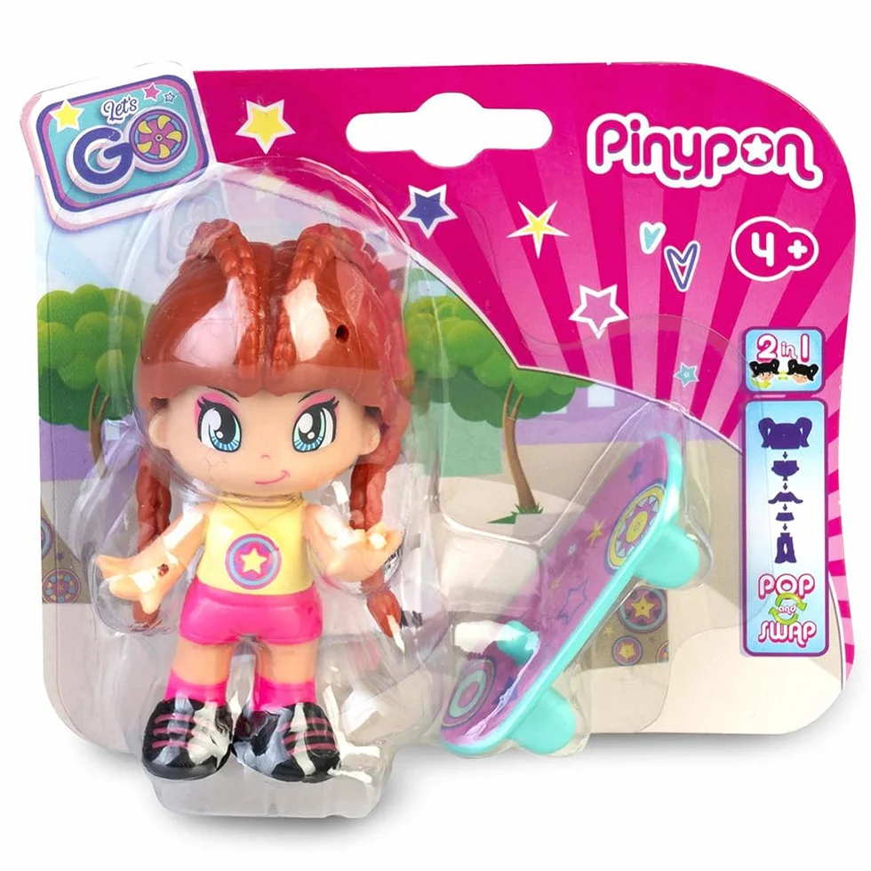 Famosa -Pinypon Let's Go-Skateboard et Patins (PNY30000)
