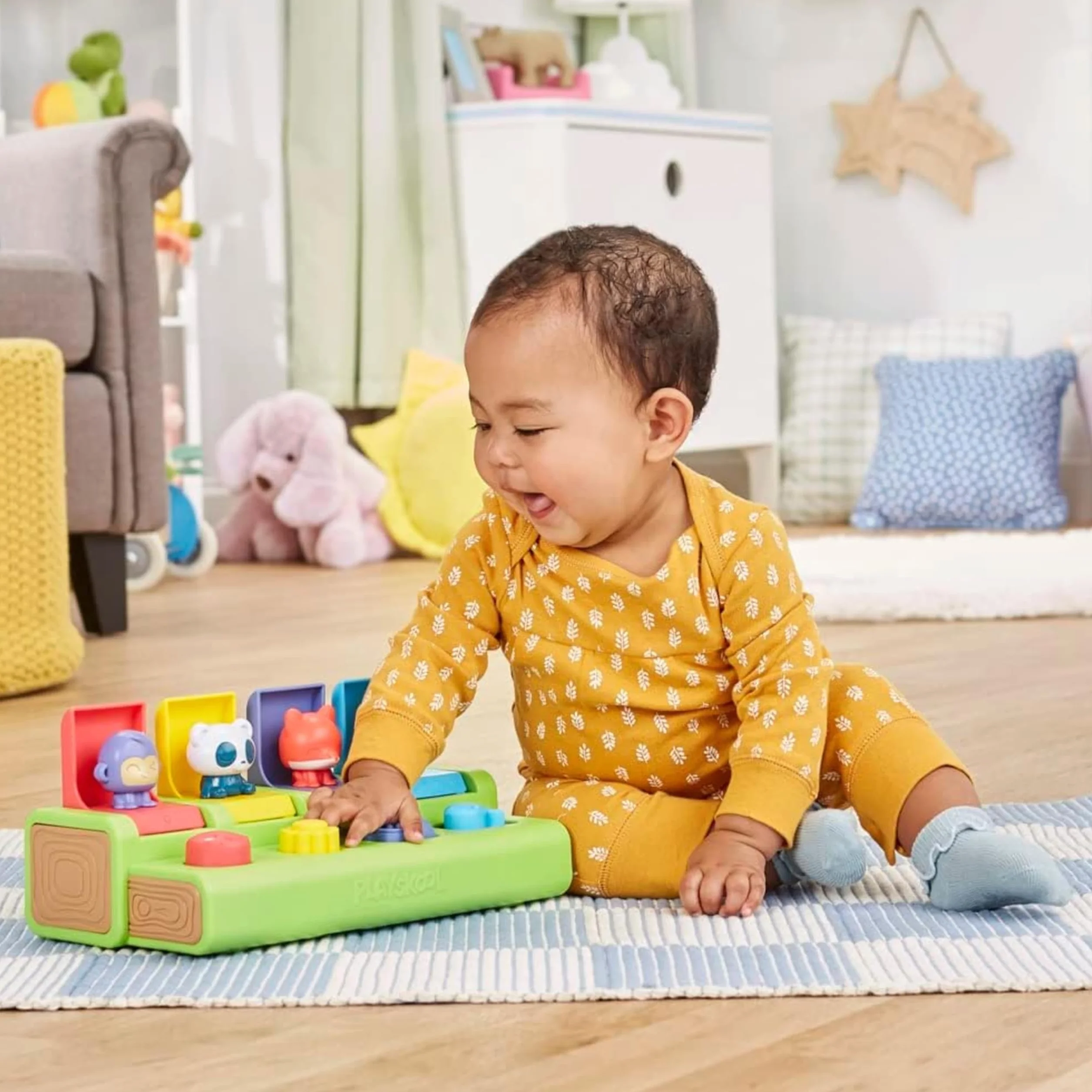 Playskool Les Animaux sauteurs, Jouet Coucou pour bébés et Jeunes Enfants, à partir de 9 Mois, (Exclusivité Amazon)