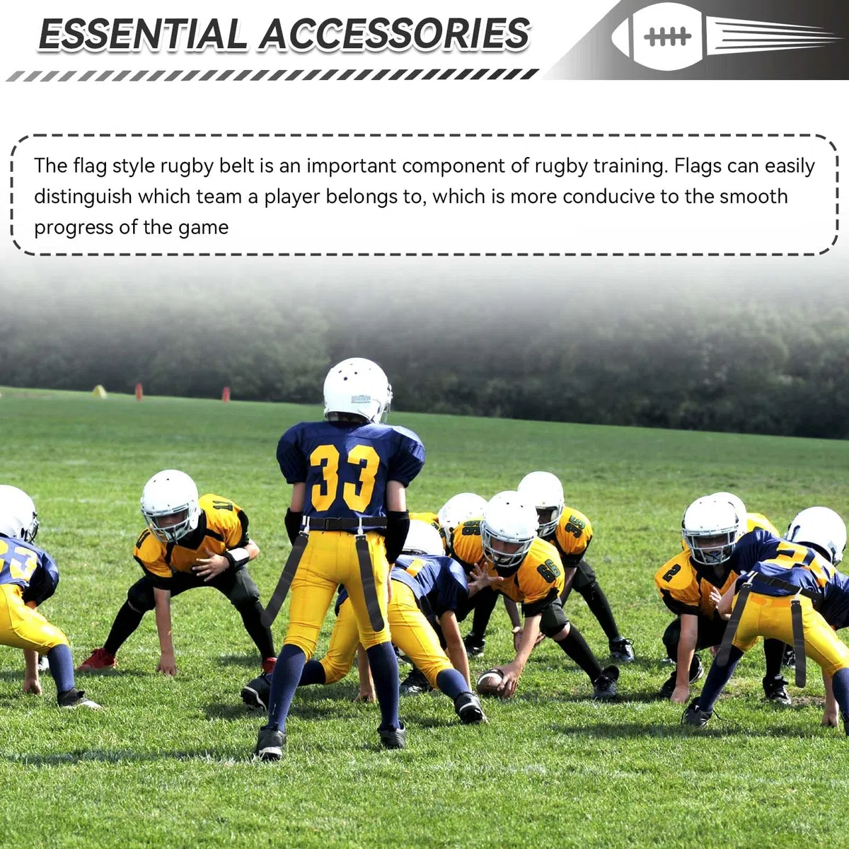 Drapeau De Taille, Ensemble De Drapeau Réglable De Football 5 PCS Ceintures De Football De Drapeau PP Drapeau De Taille De Jeu De Sport De Course Pour équipement D'entraînement