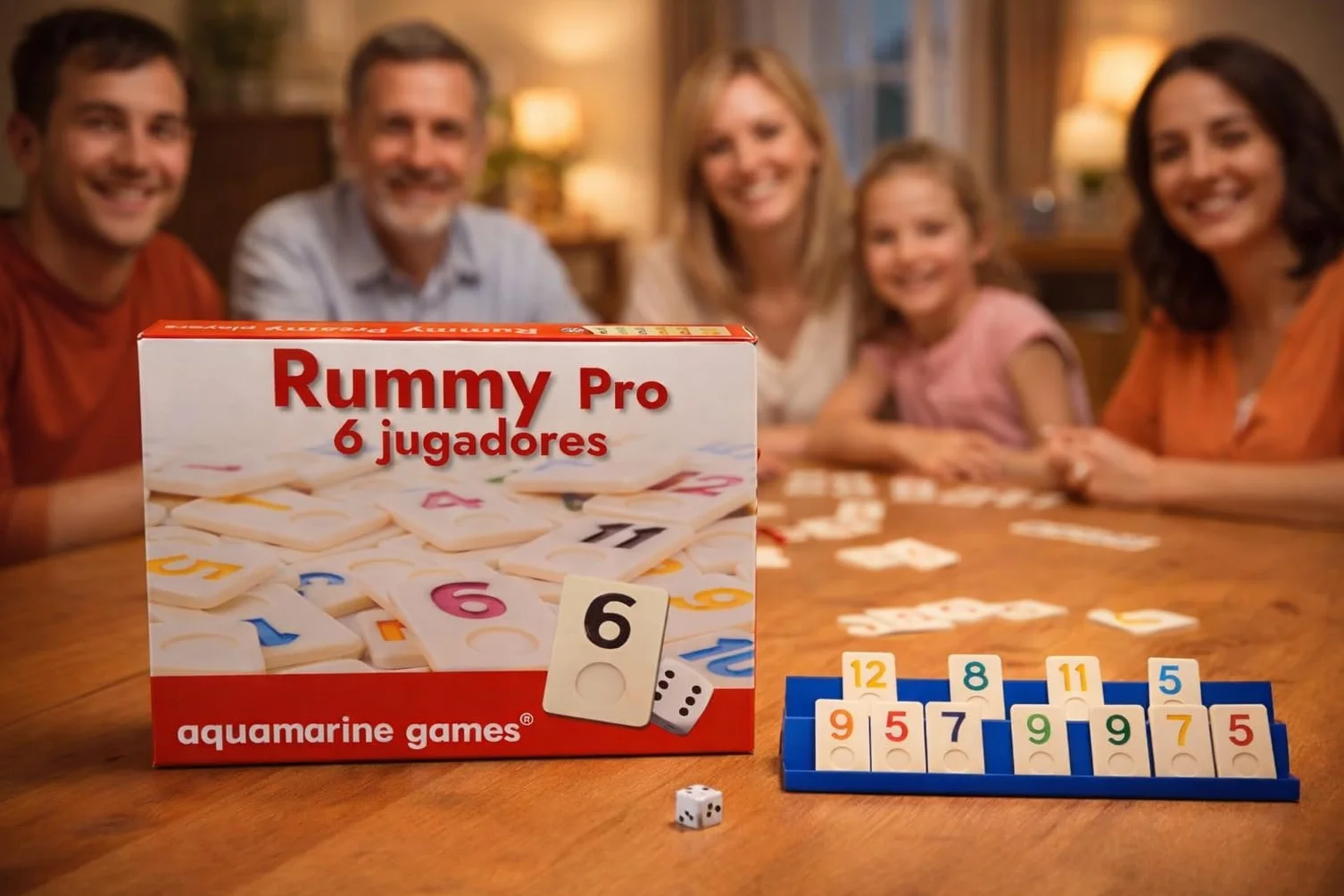 Aquamarine Games – Jeu de société Rummy 6 Joueurs (réf. DO001)