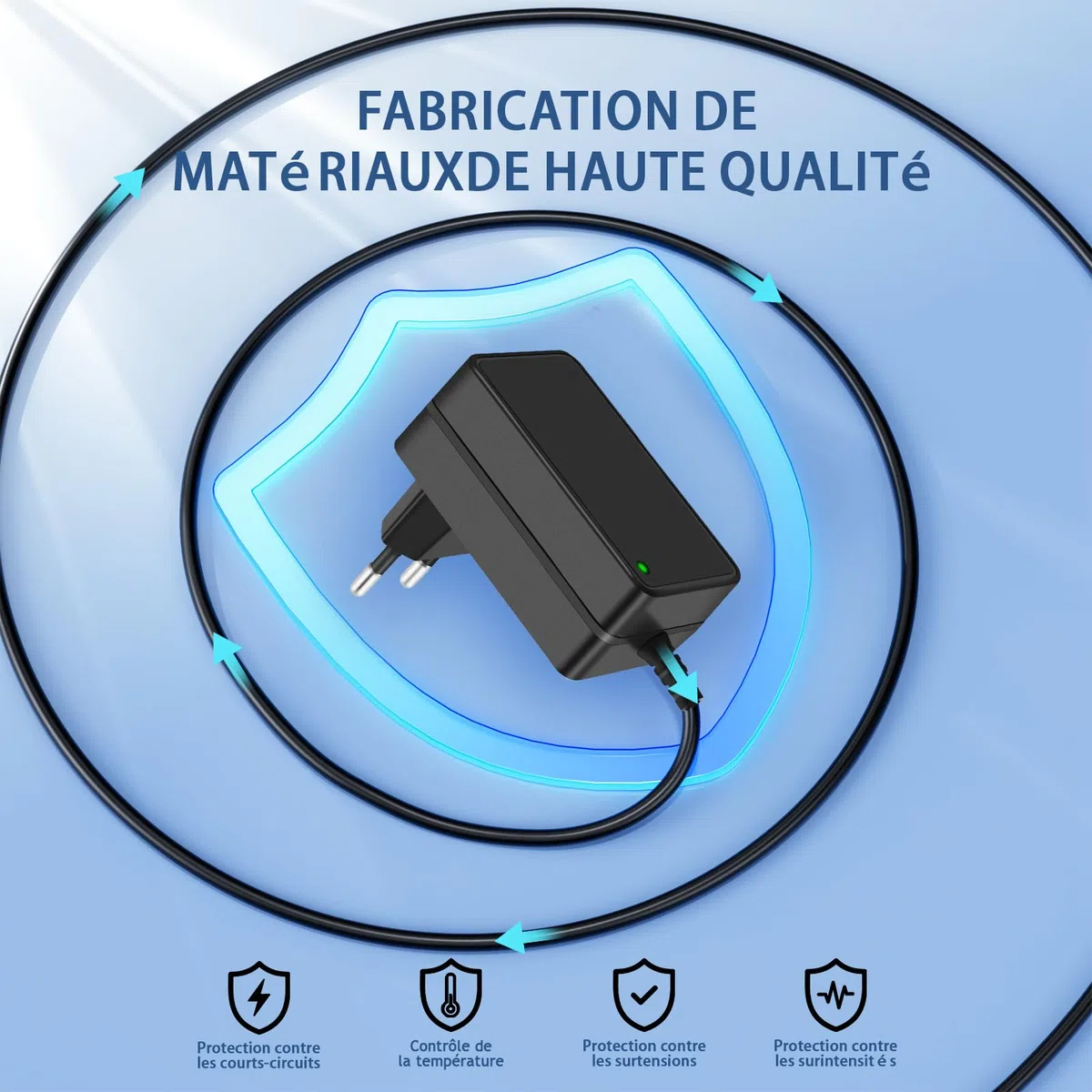 16.8V Rechargeur adapté pour Aiper Scuba S1 Robot de Piscine Compatible avec Aiper Scuba S1 E1 14.4V Batterie Li-Ione Batterie sans Fil Aspirateur de Piscine Adaptateur