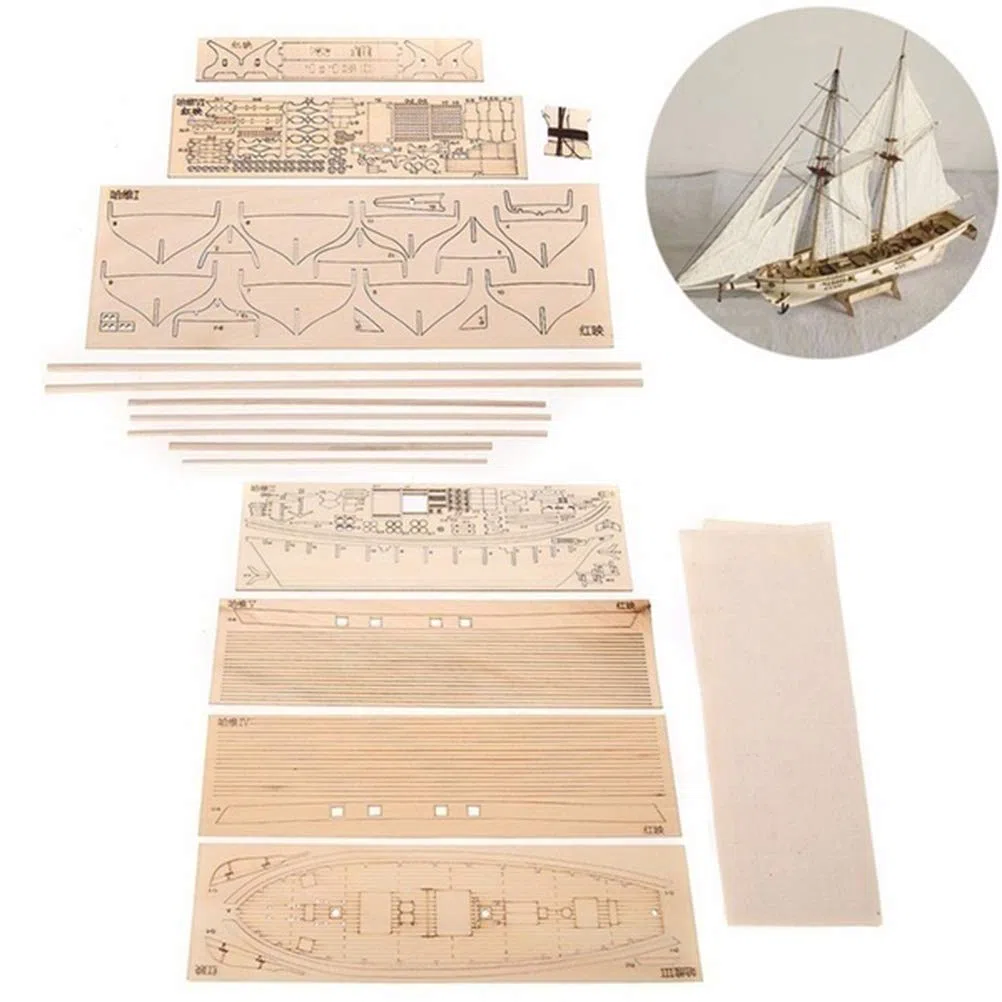 Stecto Kit de construction de bateau à monter soi-même, modèle classique en bois, modèle de bateau à voiles, décoration de maison, éducatif pour enfants et adultes 400 x
