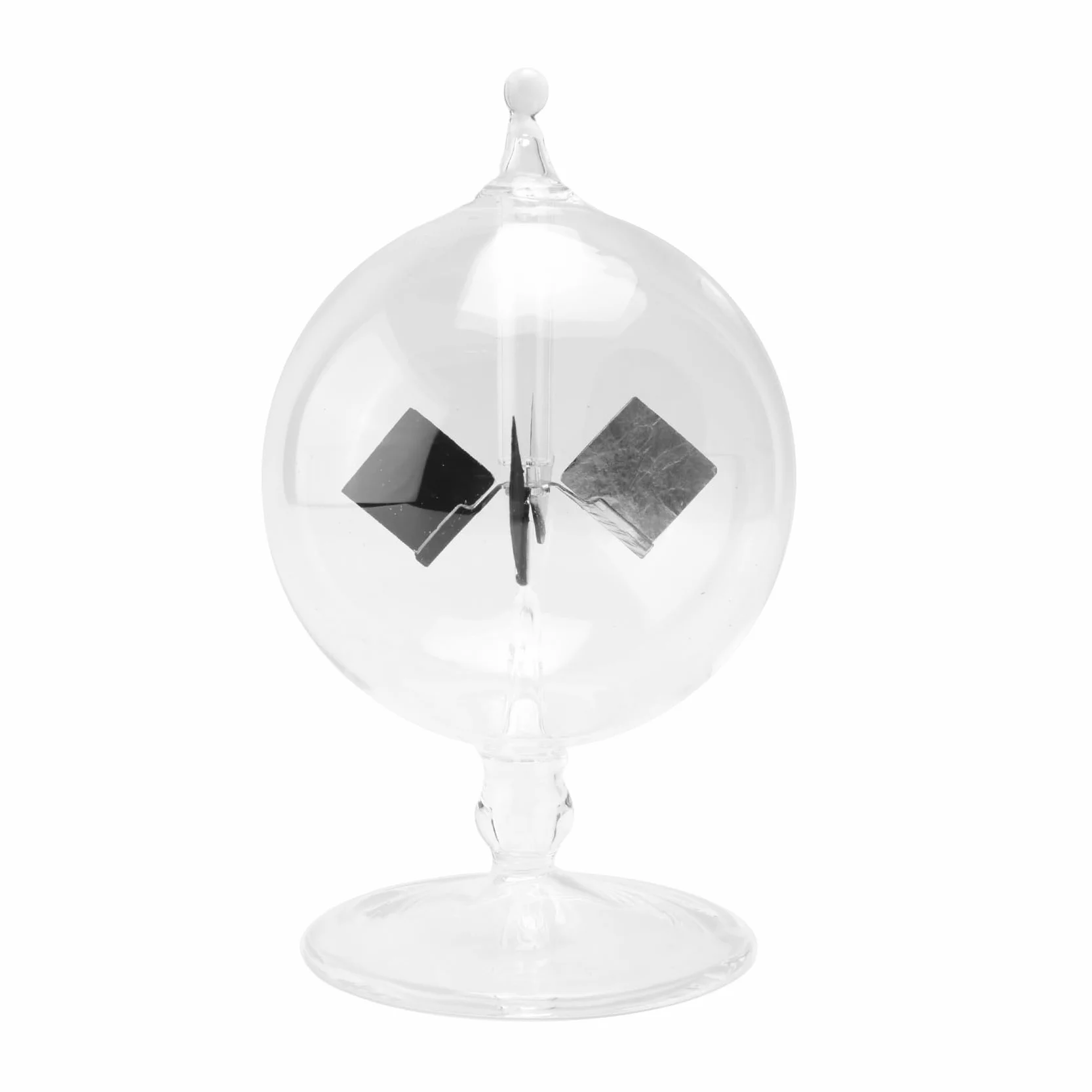 Jouet fait un Moulin à main un Radiomètre Solaire en Verre Crookes pour Cadeau de Décoration de Maison de Fête Transparent