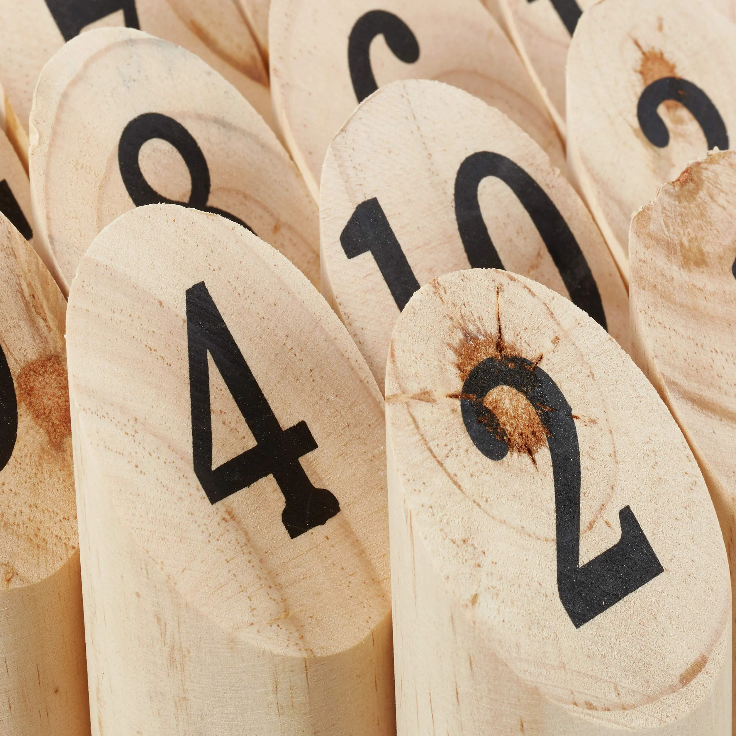 Relaxdays Kubb Viking Game, Finnish Tossing Game, Natural Wood, Outdoor Game, Adults & Children