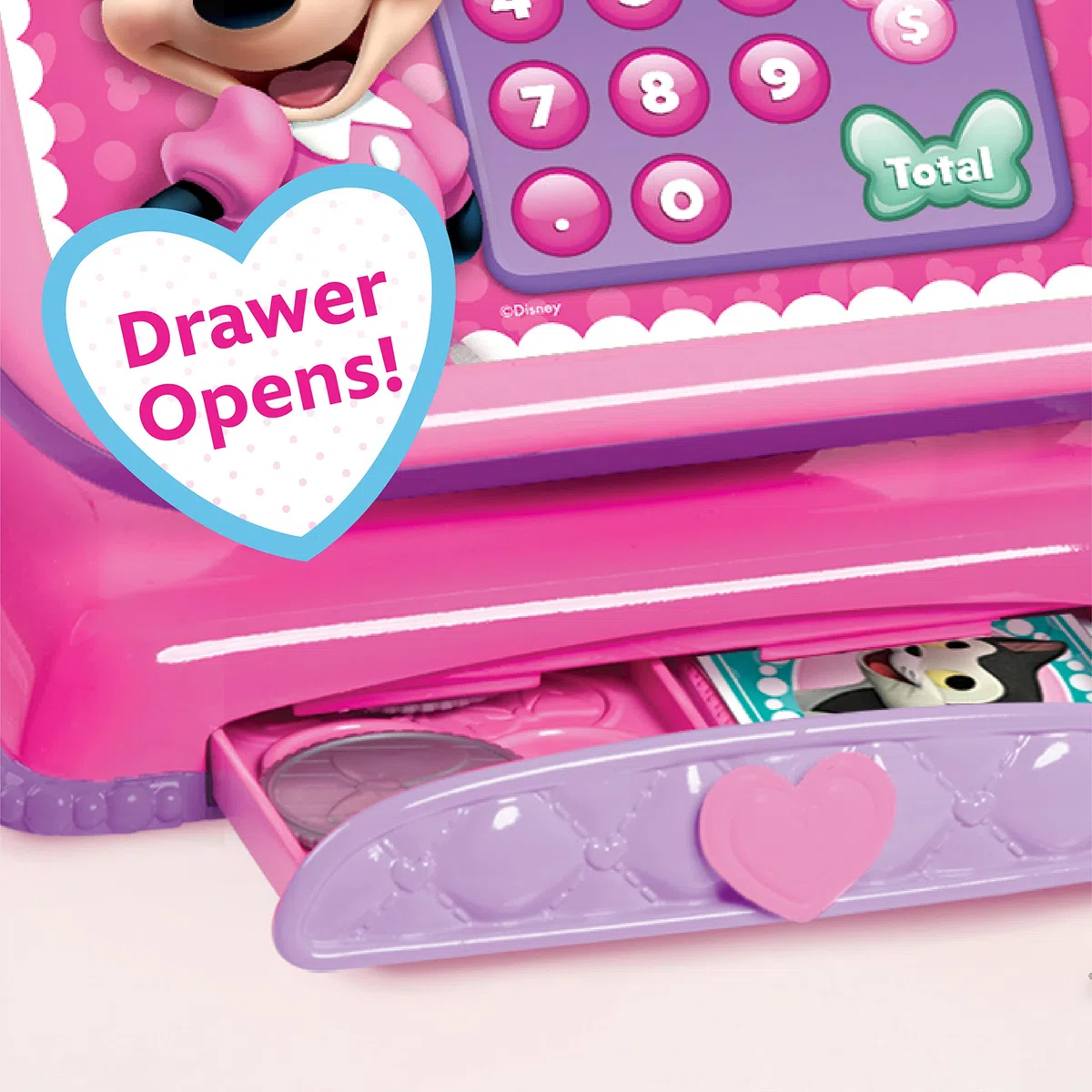 Just Play Caisse enregistreuse Minnie Mouse de Disney Junior avec Fonctions sonores, Jeux d’Imitation et déguisements, Jouets pour Enfants de 3 Ans et Plus