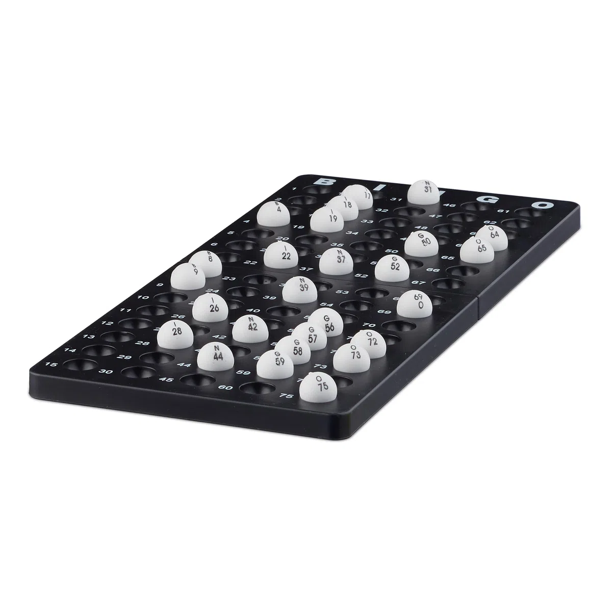 Relaxdays société Bingo boulier en métal Lotto tombola Jeux de Hasard Chance HxlxP- 20 x 17,5 x 21,5 cm, Noir, 10021014 - Version Anglaise