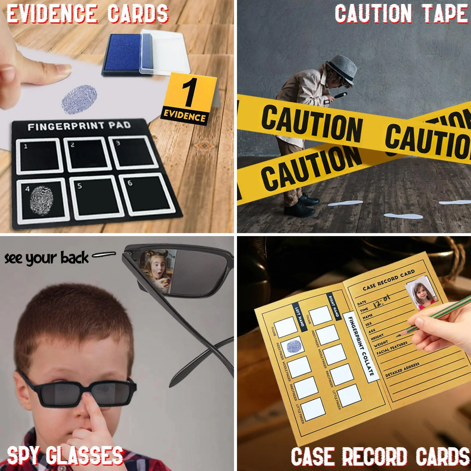 Unglinga Kits de Detective Espionnage pour Enfants 6 8 10 12 Ans, Laboratorio Science Jouets étective Dnquête sur Les Empreintes Digitales