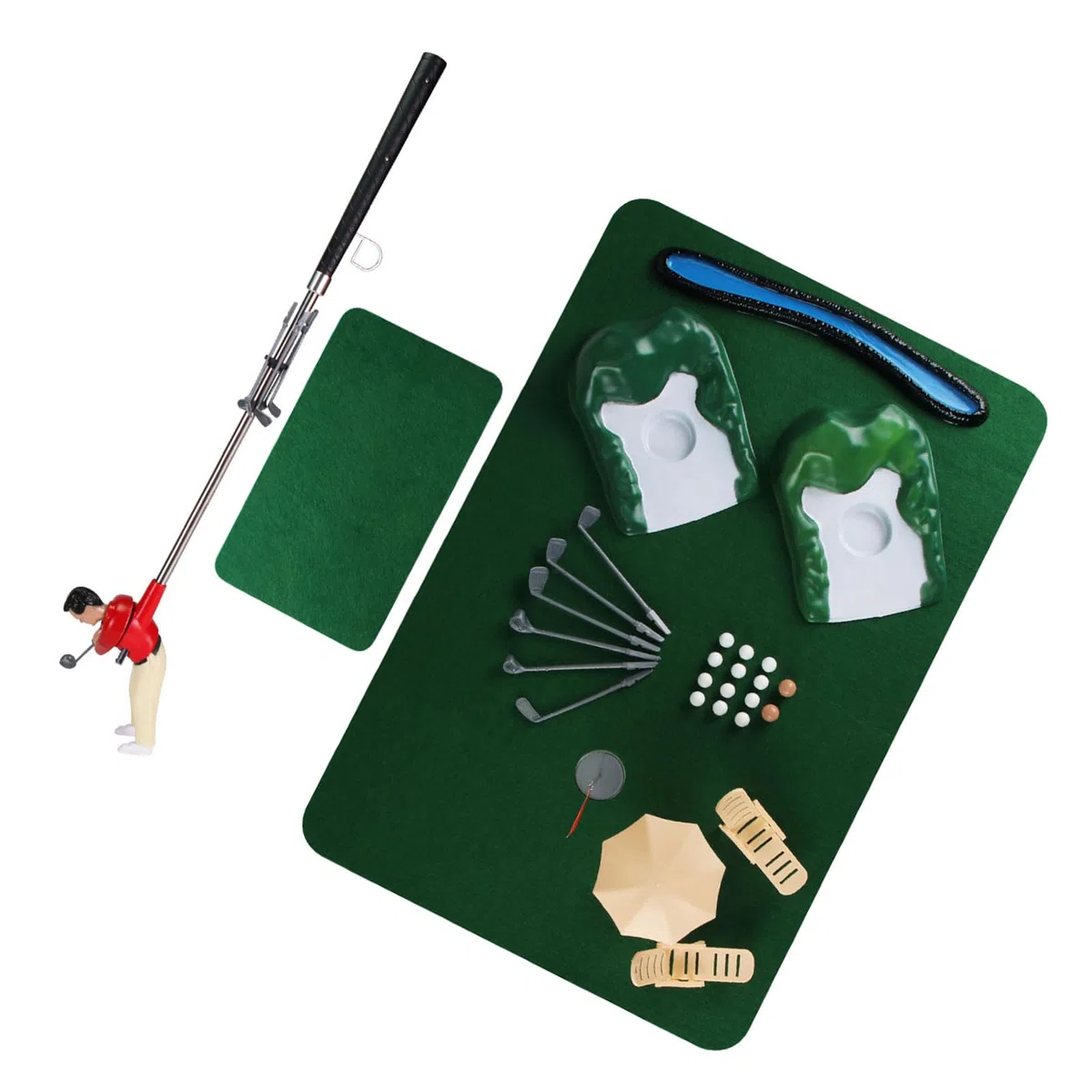 Minitype - Jeu de golf d'intérieur - Jeu amusant - Ensemble d'accessoires de golf Minitype