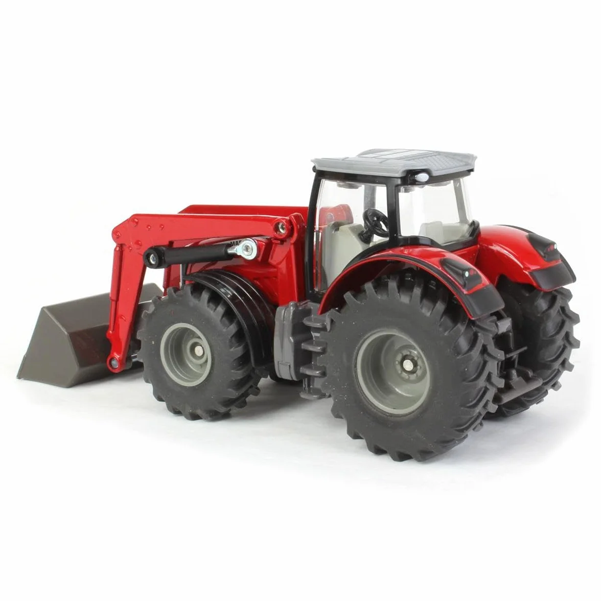 SIKU 1985, Tracteur Massey Ferguson 8690 avec Chargeur Frontal Mobile, 1:50, Métal,Plastique, Rouge,