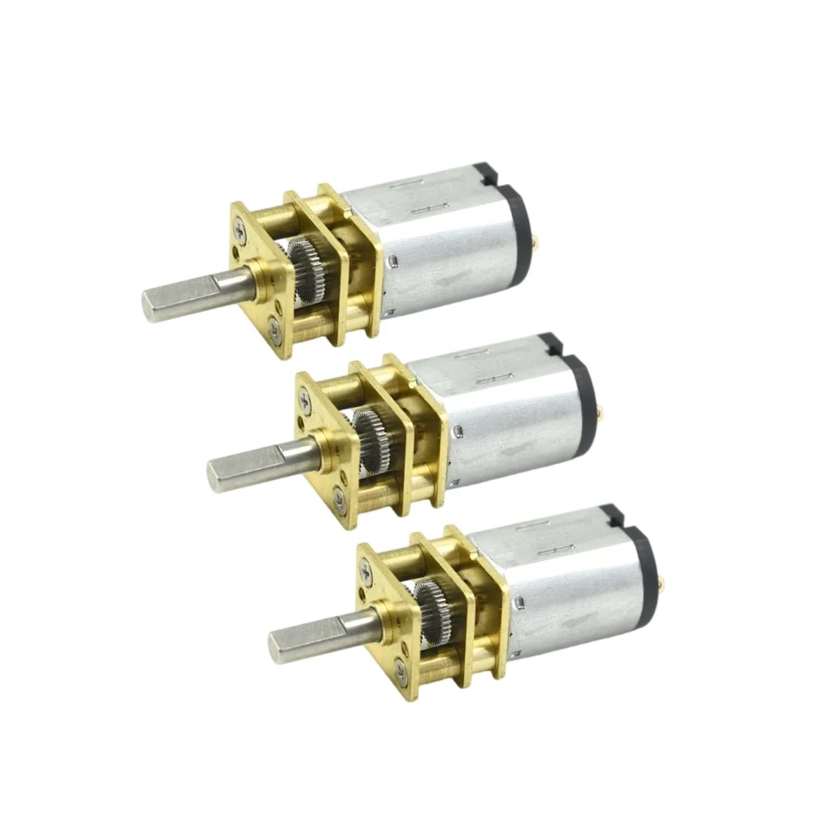 CHANCS Micro Moteur Electrique N20 1.5V 16RPM DC Gear Motor DC 6V 66RPM Longueur de l'arbre 66.5mm Moteur Réducteur Electrique pour Robot DIY 2PCS