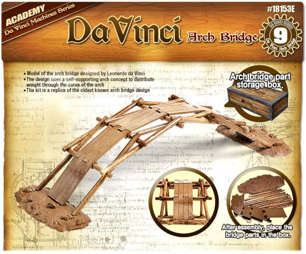 Academy Da Vinci Arch Bridge Kit Scientifique