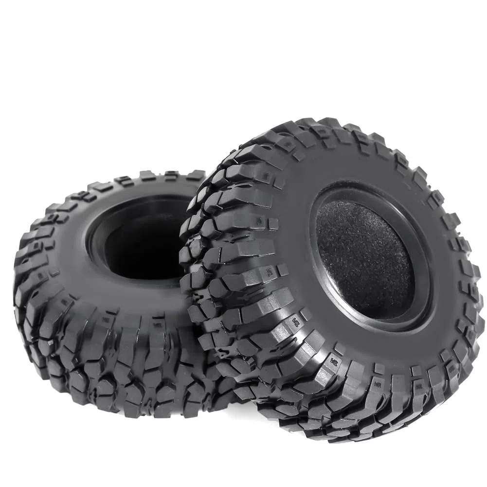 4PCS 1.9 "Pneu d'escalade Universel 106mm Pneu de Terrain Rocheux avec Doublure Interne pour Crawler Rc 1/10