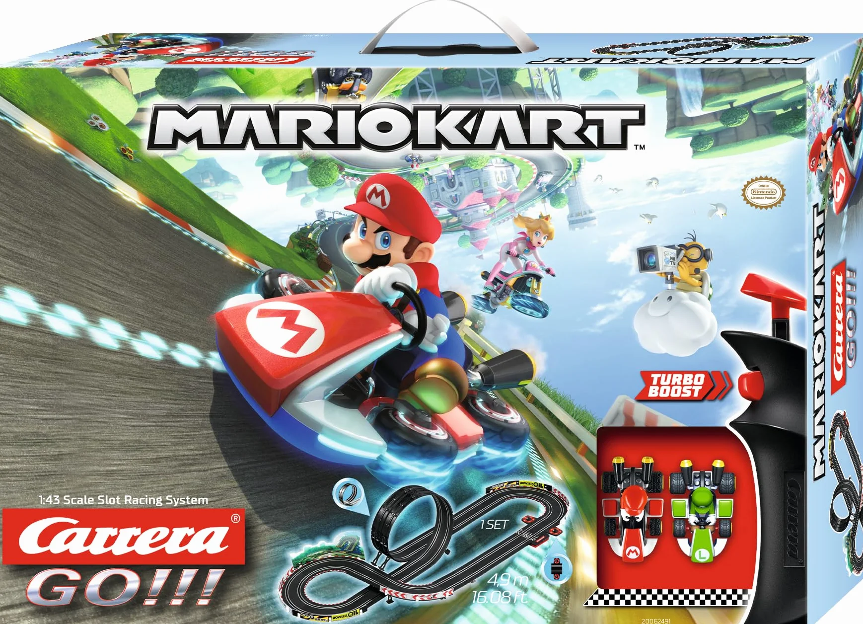 Carrera - 20062491 Nintendo Mario Kart 8, Coloré, 58 x 10 x 40 cm